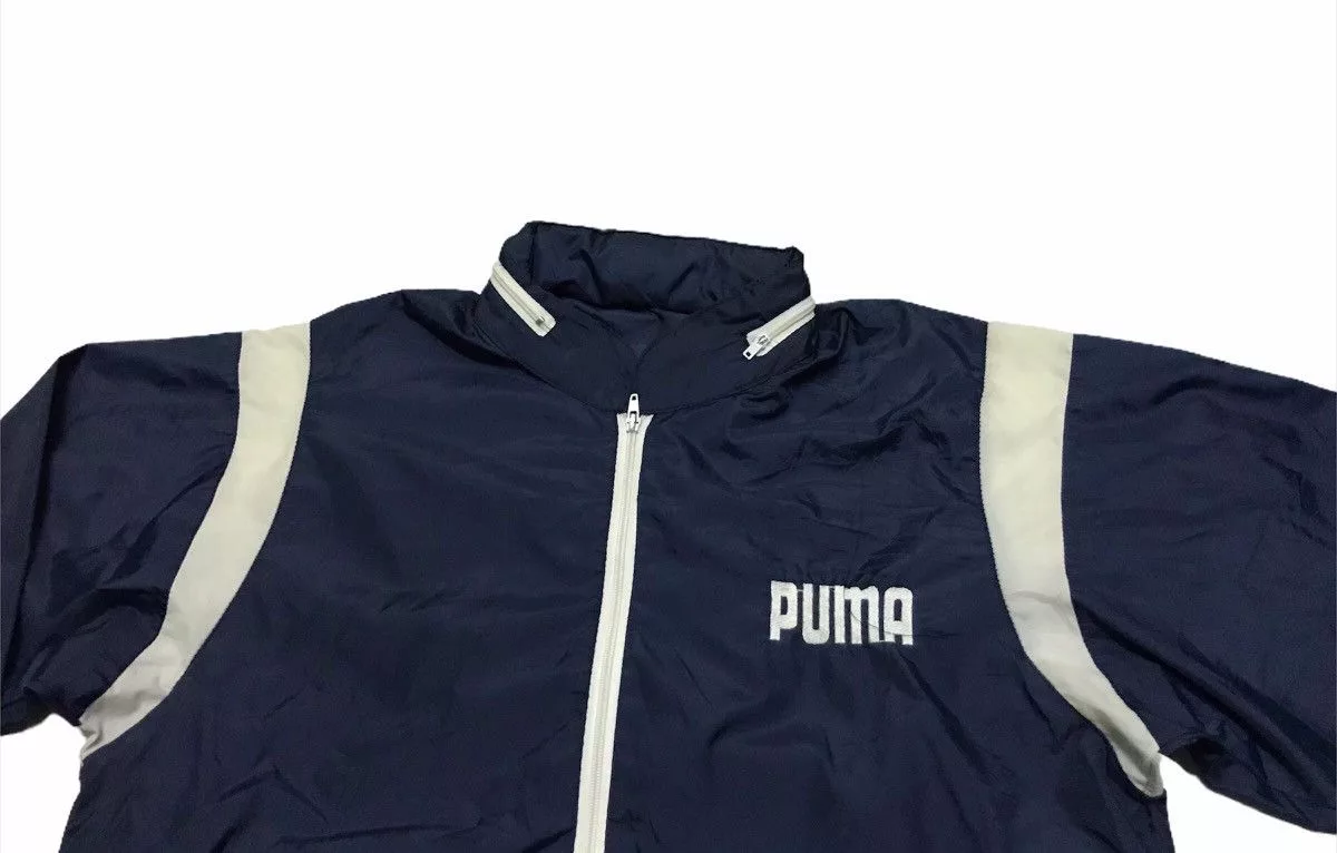 Puma Light Jackets Puma × Vintage Puma windbreaker Blue