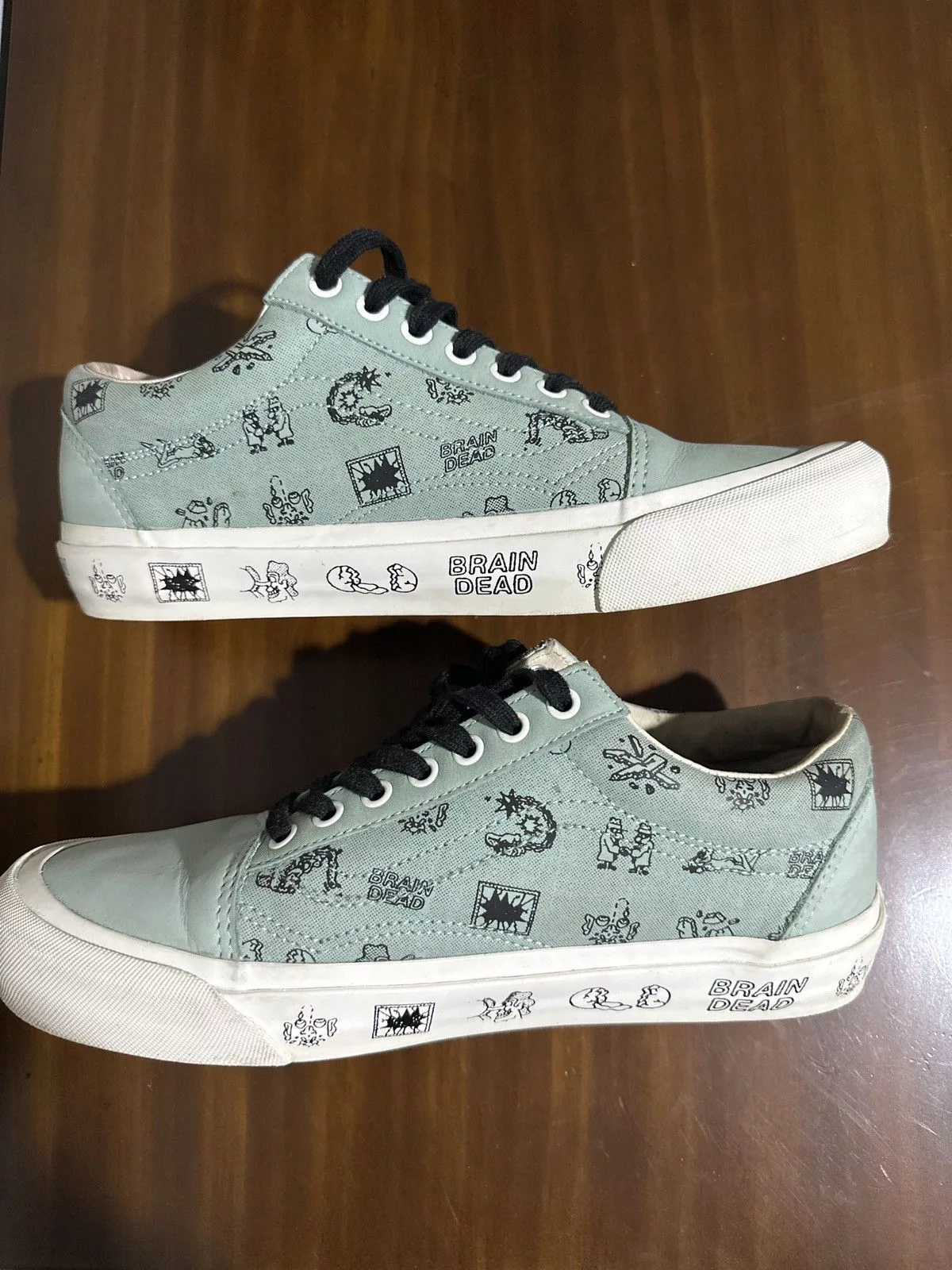 Brain Dead Low Top Sneakers Brain Dead × Vans VANS x Brain Dead Old Skool LX (Granite Green) Size 9