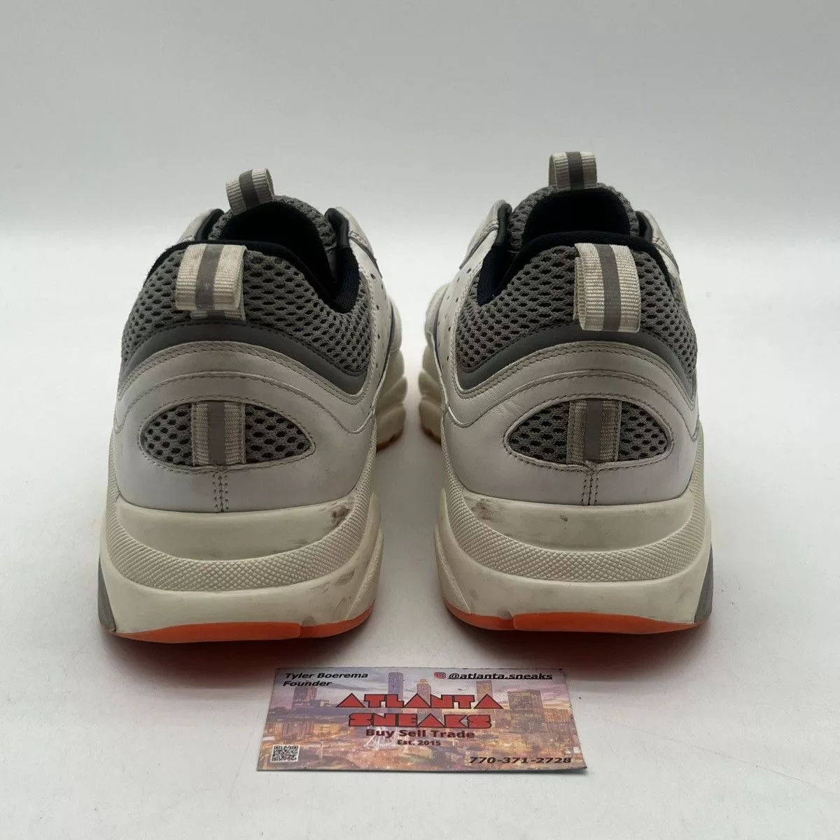 Dior Low Top Sneakers Dior b22 white orange