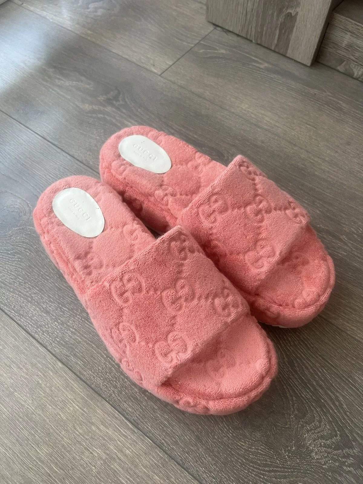 Gucci Sandals Gucci platform GG slides Pink