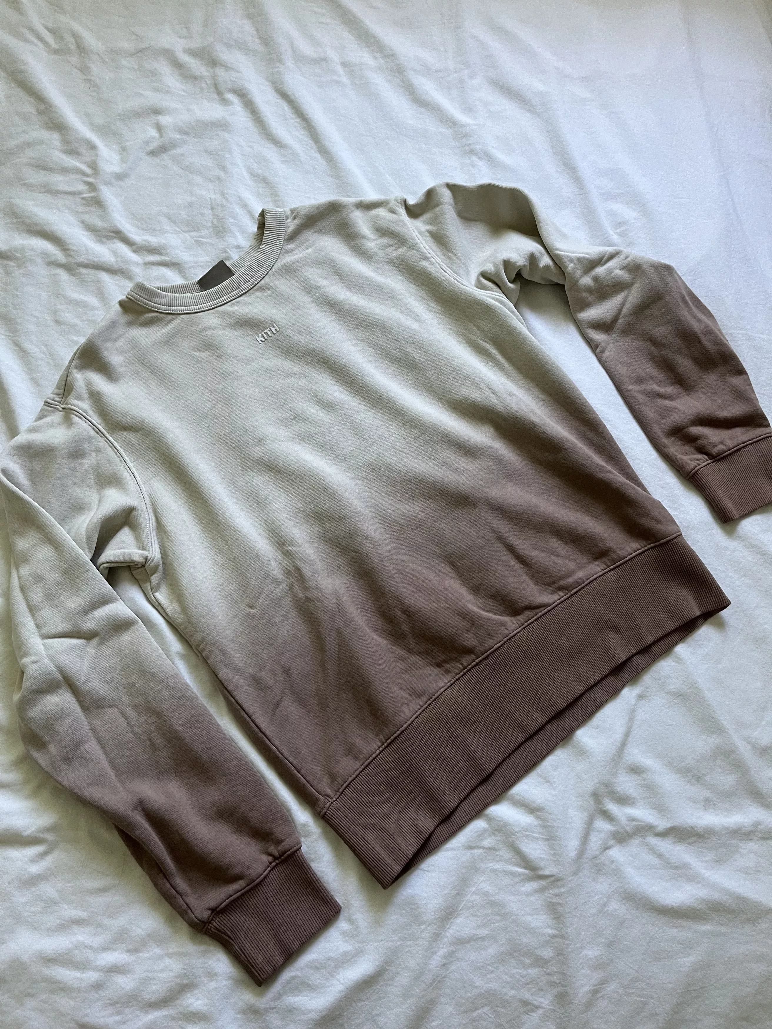 Kith Hoodies Kith Ombre Sweatshirt Beige