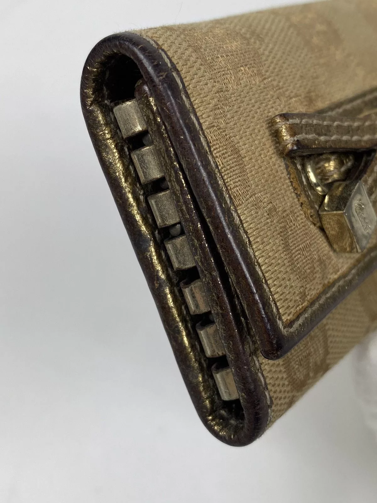 Gucci Wallets Gucci GG Monogram Key Holder Brown