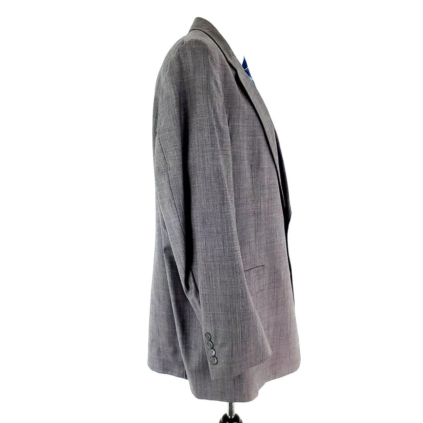 Hart Schaffner Marx Blazers Hart Schaffner Marx Wool 2 Button Blazer 44L Nailshead Gray