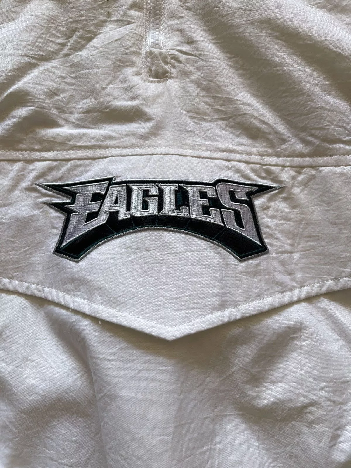 Starter Light Jackets Vintage Eagles Starter Pullover Jacket Green