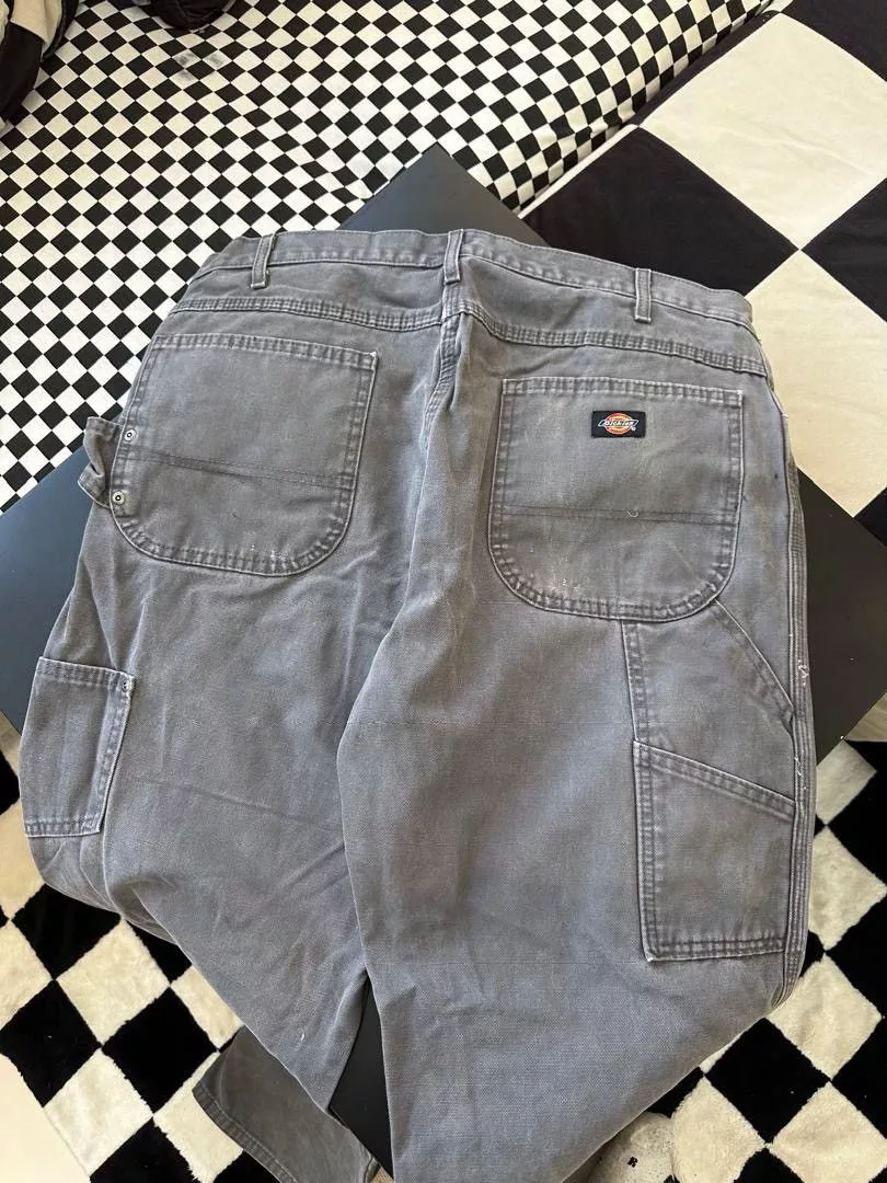 Dickies Denim DICKIES CARPENTER ASH GREY SIZE #36 Gray Streetwear