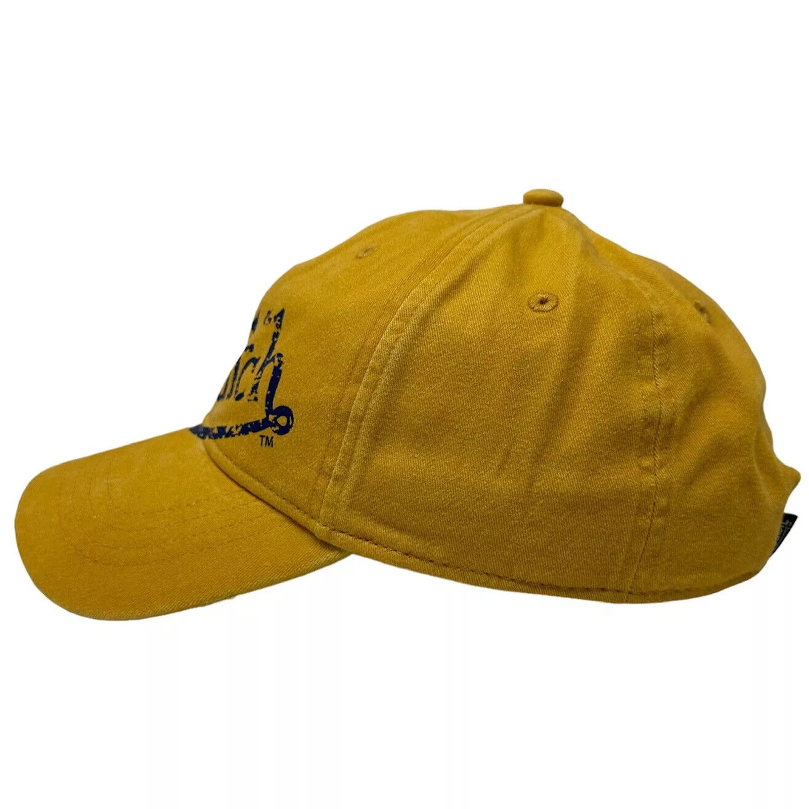 Von Dutch Hats Von Dutch Strapback Hat Washed Mustard Distressed Dad Cap Yellow