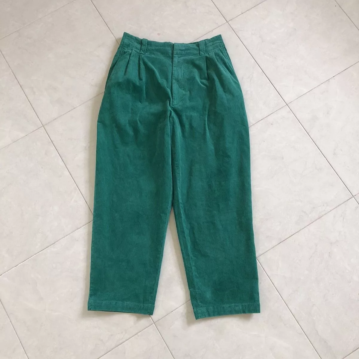 Marni Pants Marni × Uniqlo MARNI x UNIQLO Corduroy Relaxed Pants Green