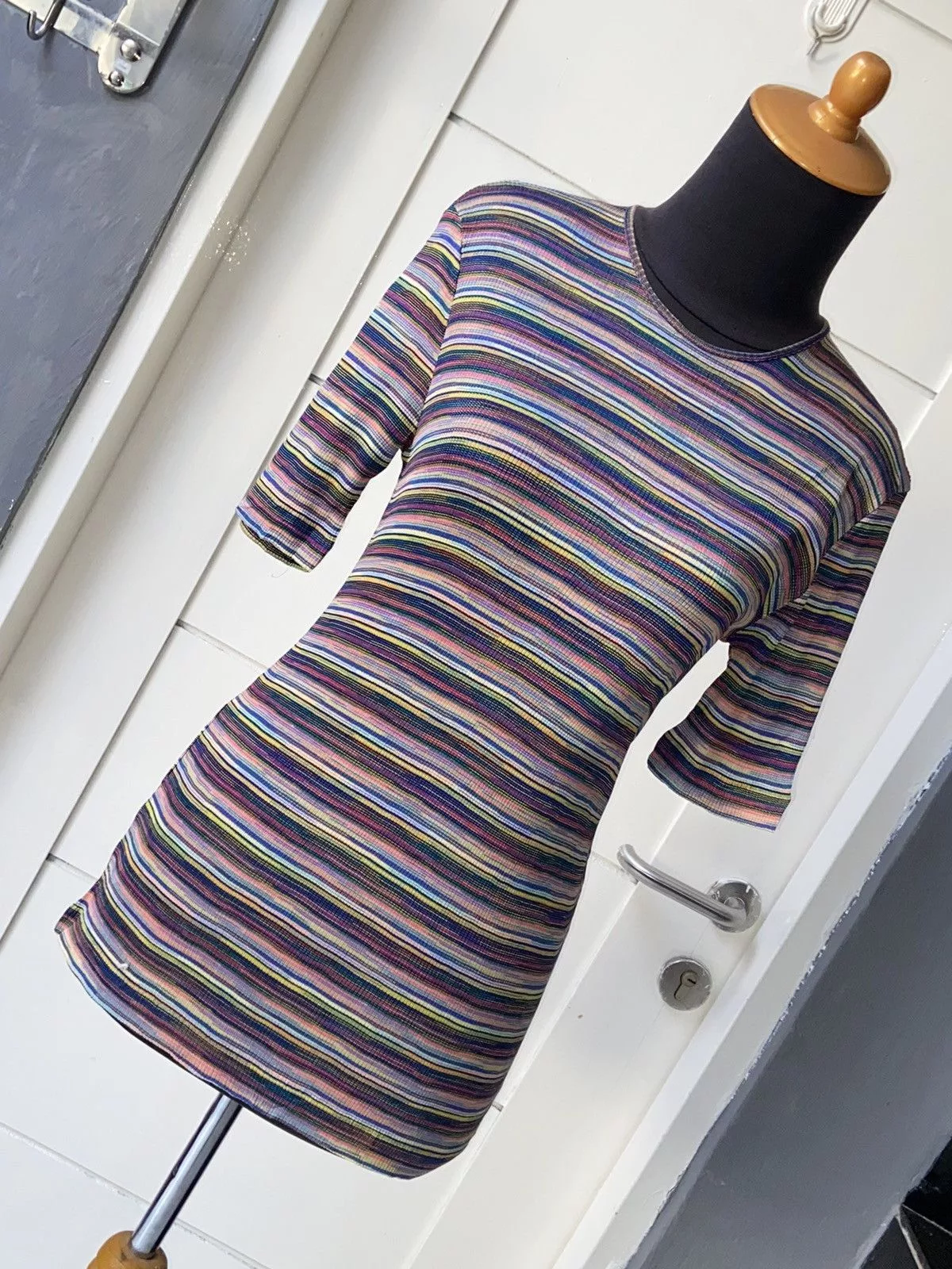 Missoni Short Sleeve T Shirts MISSONI SPORT Striped T-shirt Pink