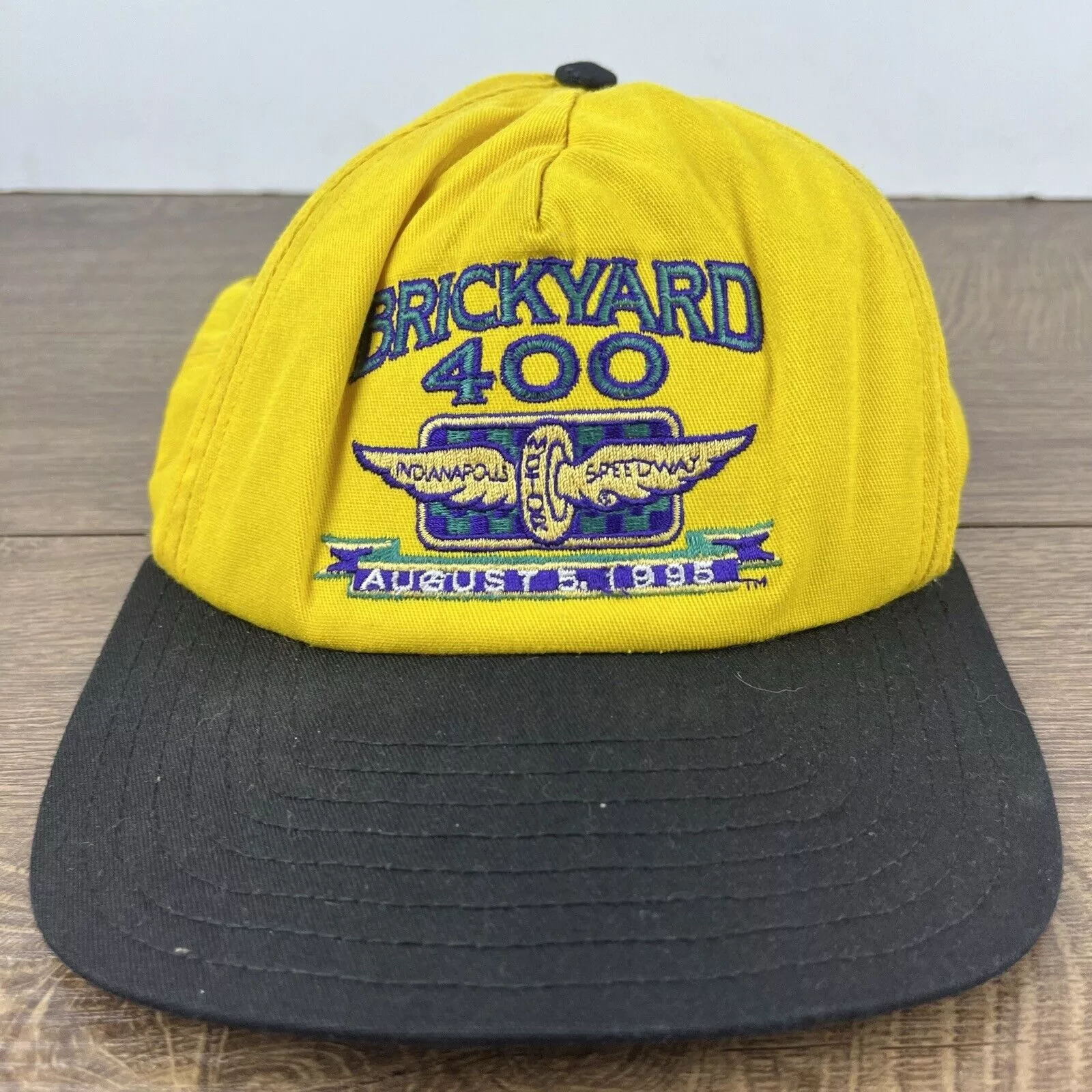 Other Hats Other Brickyard 400 Hat 1995 Hat Yellow Cap Adjustable Yellow Adul