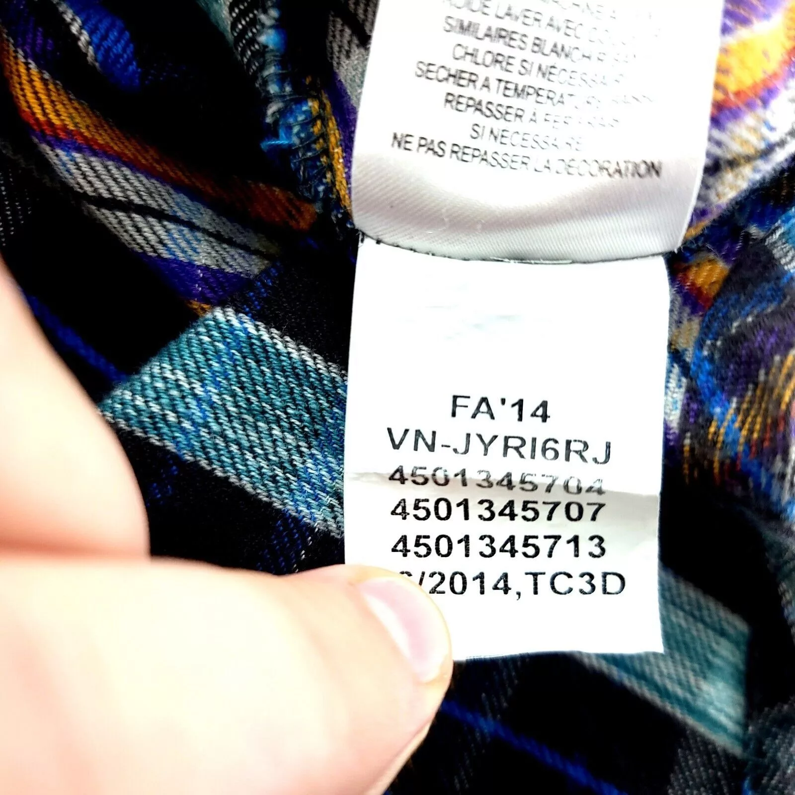 Vans Shirts Button Ups Vans Black Multi-Collared Plaid Flannel Small Collared Dress Blue