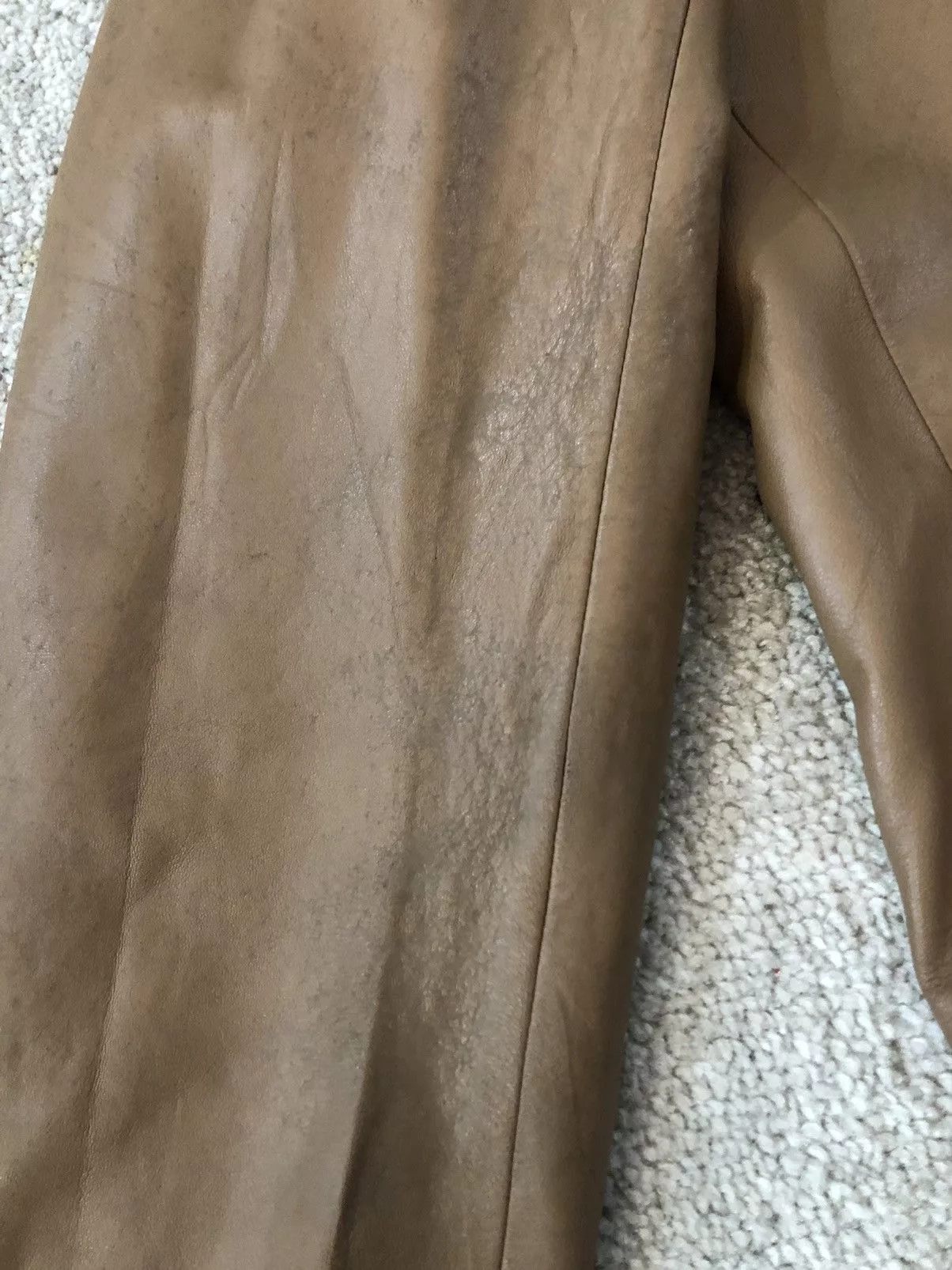 Loewe Leather Jackets Loewe Cordero Lamb leather Coat Brown