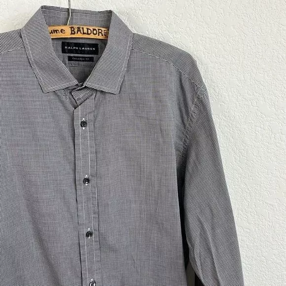 Ralph Lauren Black Label Shirts Button Ups Ralph Lauren Black Label Button Down Shirt Gingham Gray
