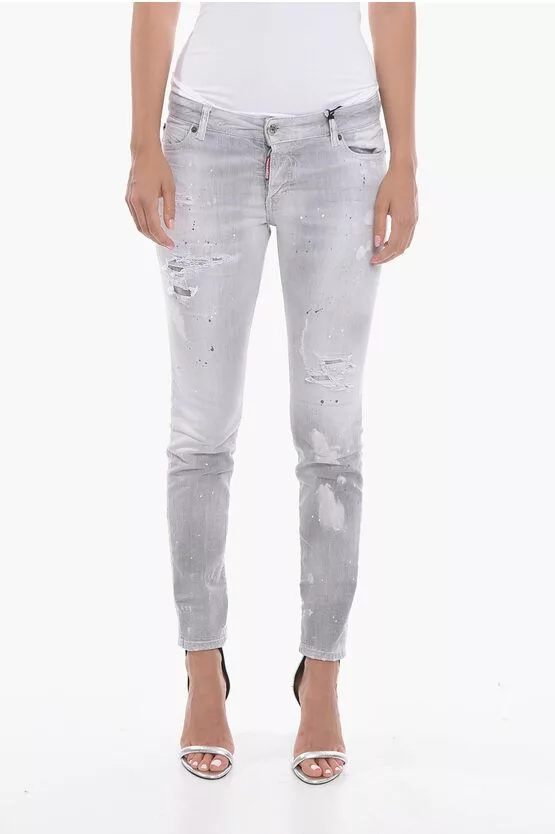 Dsquared2 Jeans Dsquared2 og1mm0624 Jennifer Fit Jeans in Grey Gray