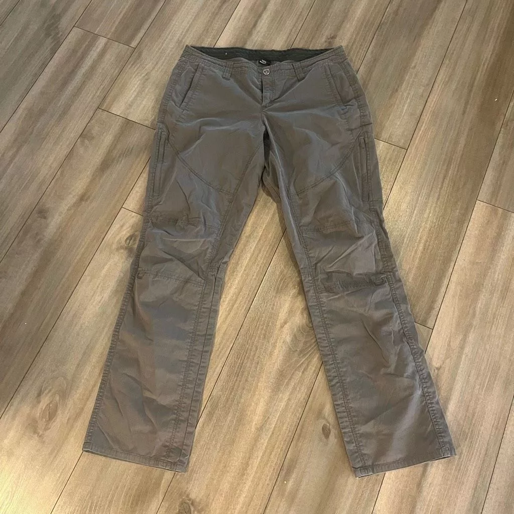 Kuhl Pants Kuhl Grey Athletic Cargo Pants Women 12 Regular Gray
