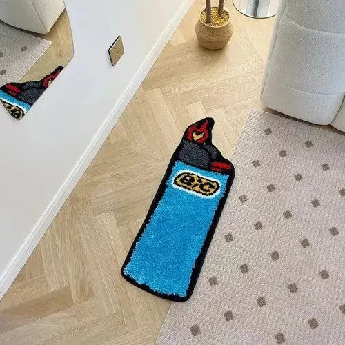Handmade Miscellaneous Handmade Blue Lighter Art Rug Multi