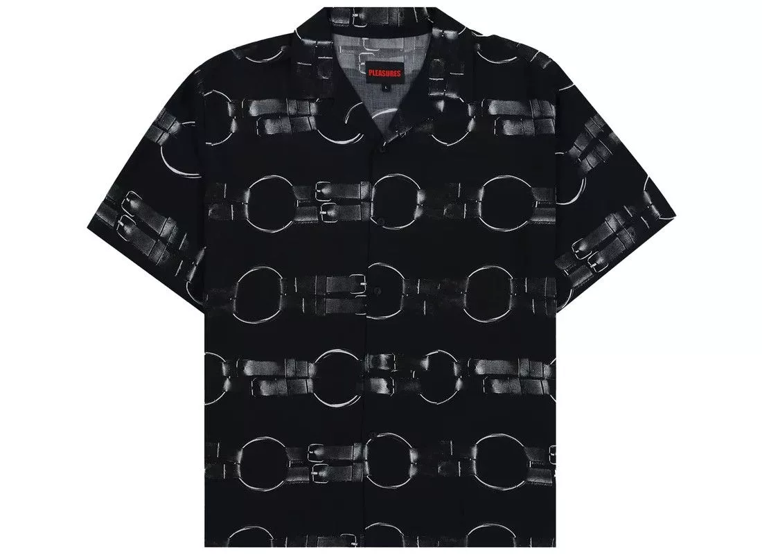 Pleasures Shirts Button Ups Pleasures Straps Button Down Black