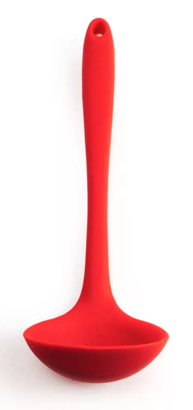 Red Silicone Ladle