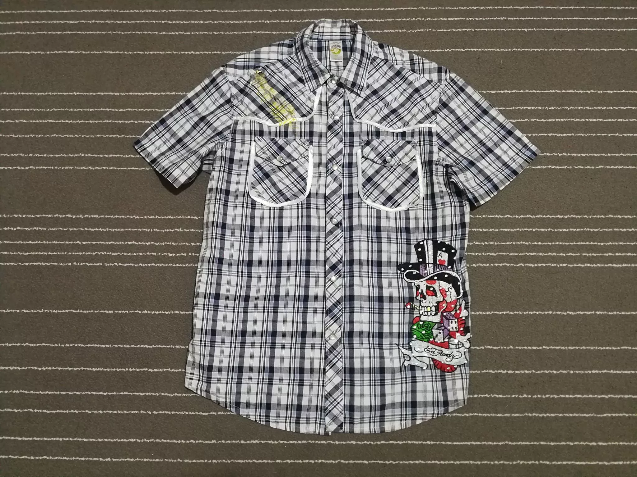 Ed Hardy Shirts Button Ups Ed hardy by Christian audiger western M Multi