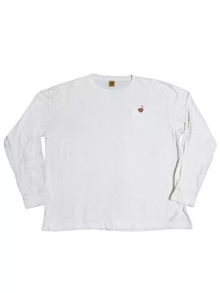 Human Made Long Sleeve T Shirts Human Made Tee White