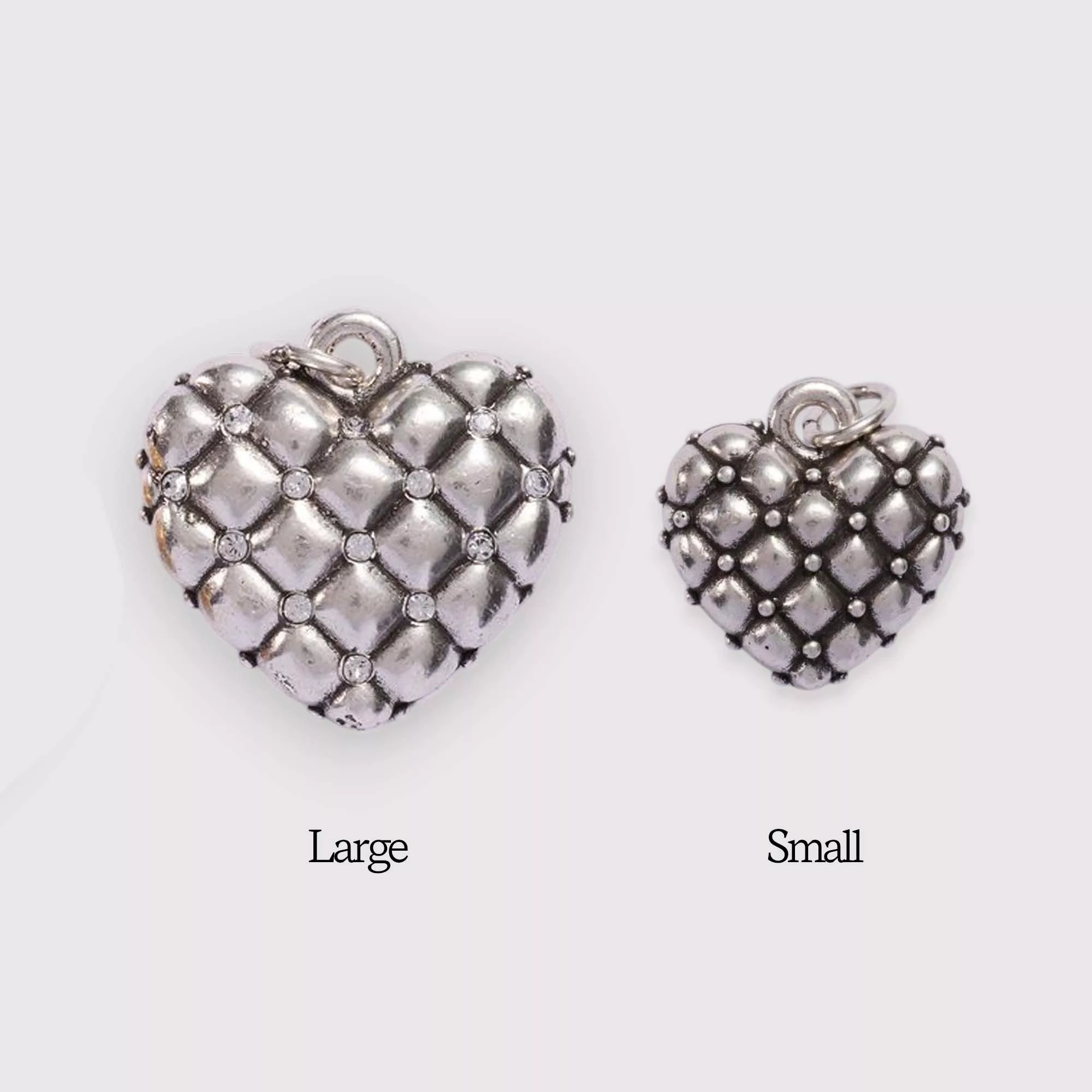 The Quilted Heart Charm