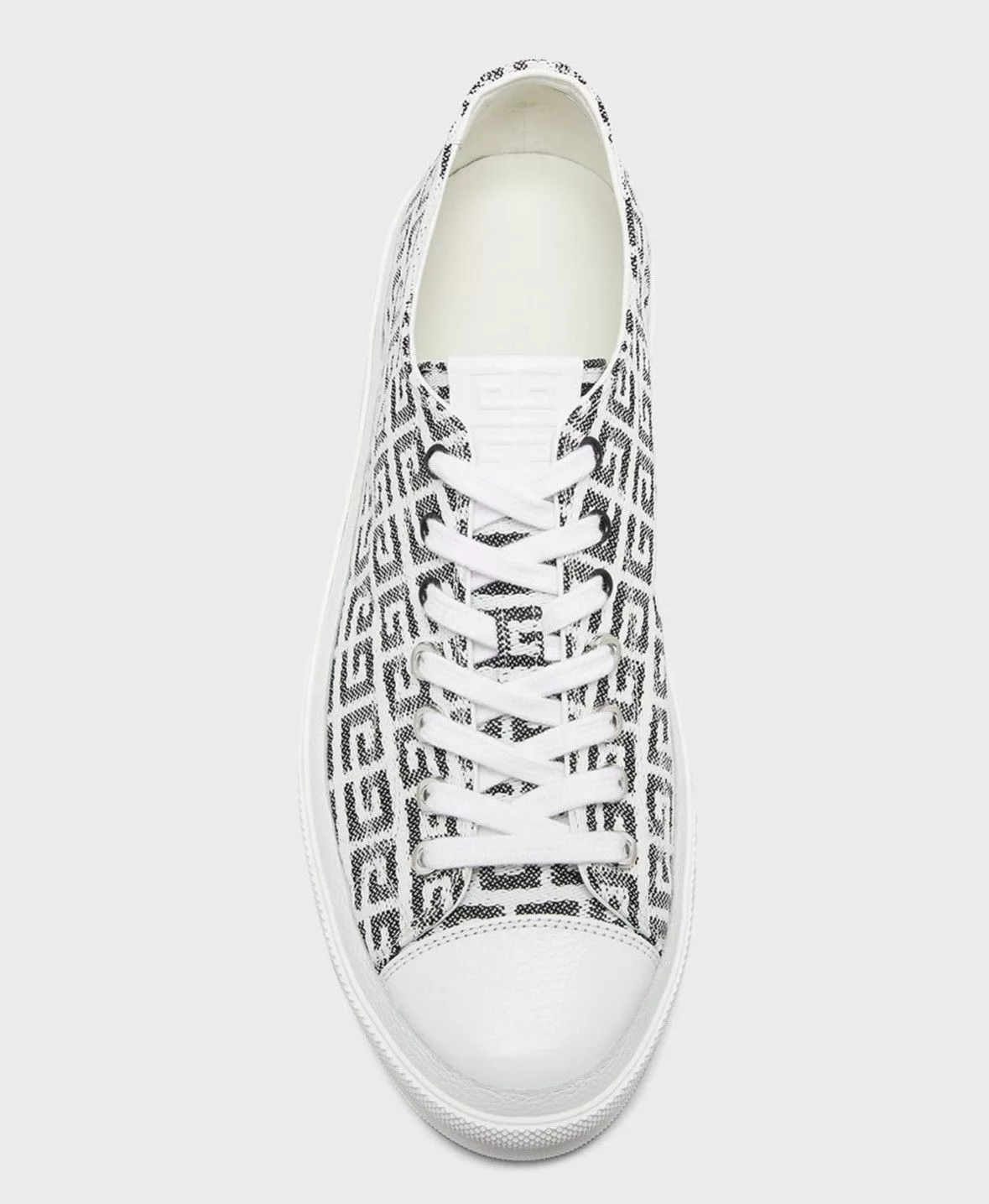 Givenchy Low Top Sneakers Givenchy Men's City Allover Logo Canvas Low-Top Sneakers Black