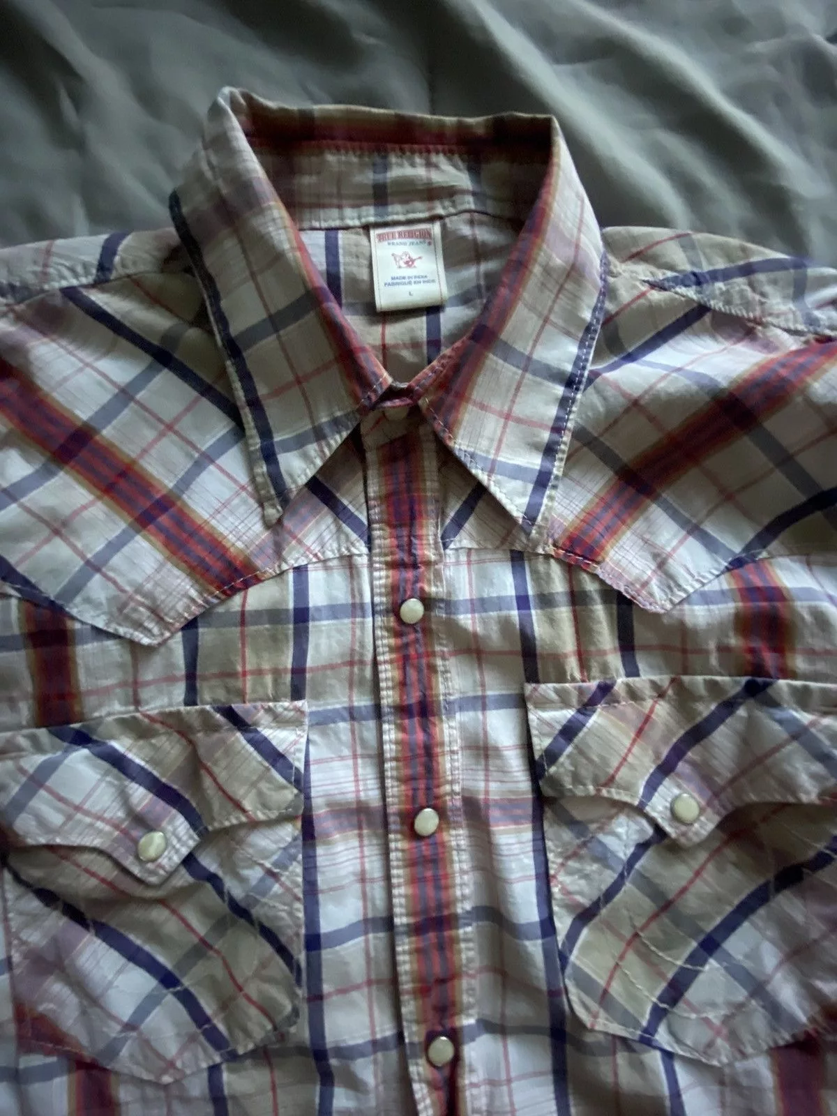 True Religion Shirts Button Ups True religion flannel Brown