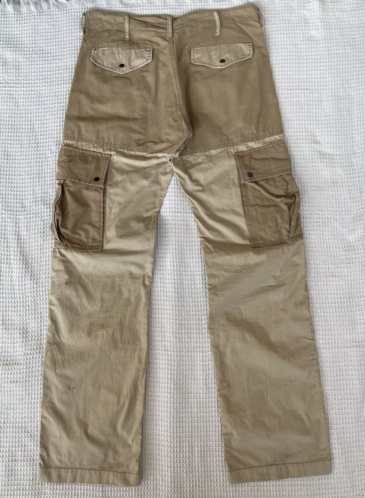Buzz Rickson's Casual Pants Buzz Rickson's Vintage90s🔥AVIREX✖️EQUIPMENT🔥Patchworks Pocket Cargo Pants Beige Avant-Garde