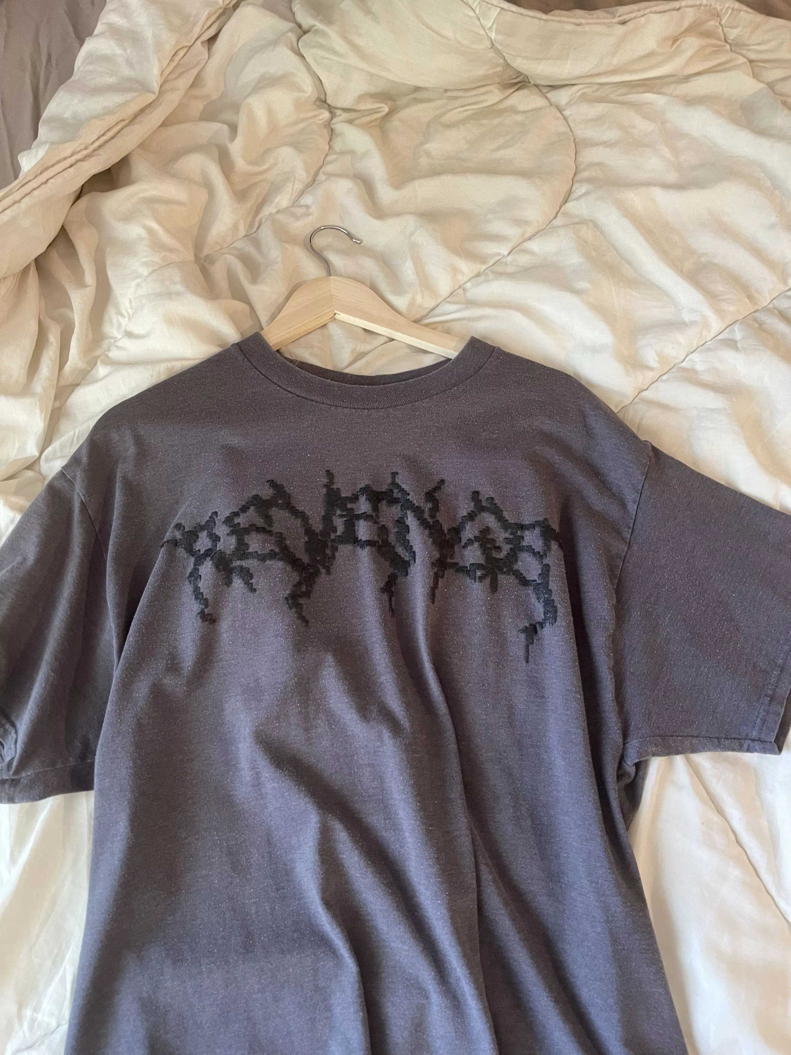 Revenge Short Sleeve T Shirts Revenge Pixel Tee Gray