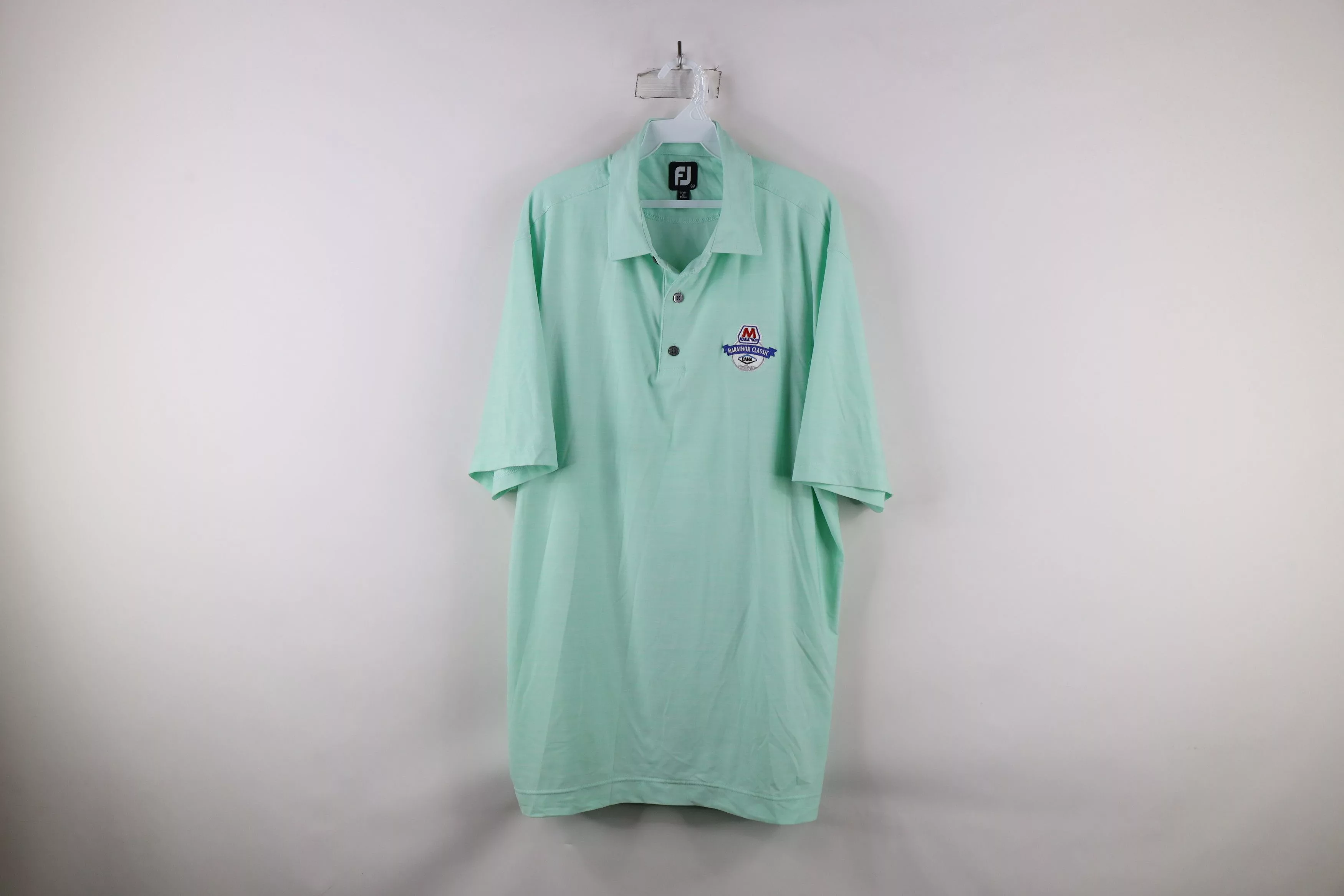Footjoy Polos Footjoy × Vintage FootJoy Marathon Classic Golf Tournament Polo Shirt Mint Green