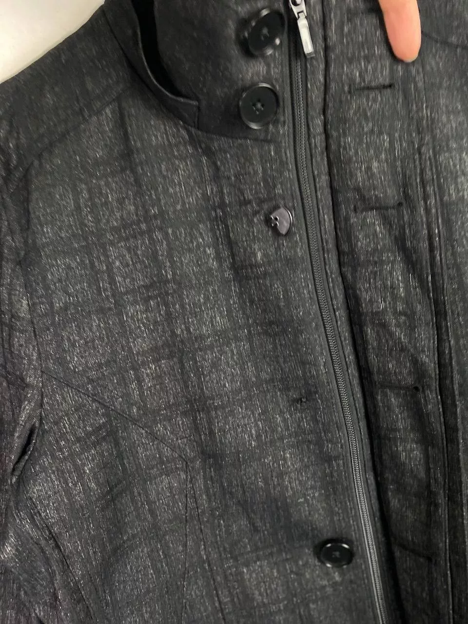 Japanese Brand Light Jackets Japanese Brand × semanticdesign semantic design long jacket very nice design Gray Avant-Garde