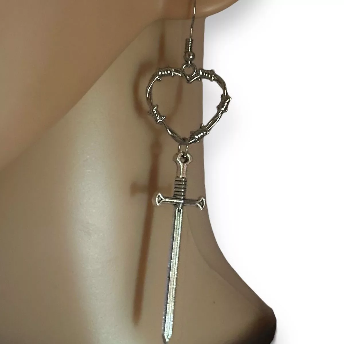 Other Earrings Other Sword dangle earrings Silver