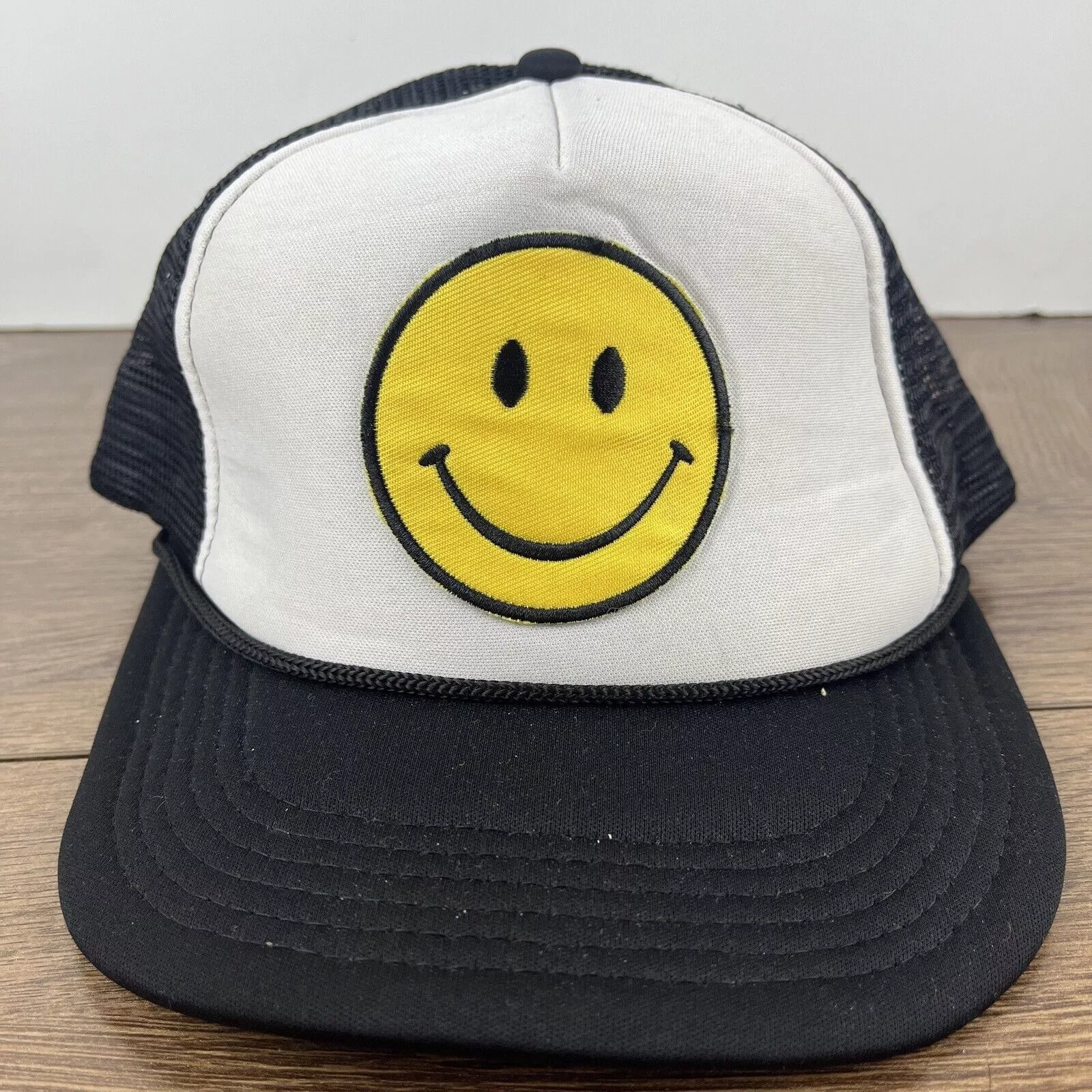 Other Hats Other Smiley Face Snapback Hat Smile White Hat Adjustable Adult Si