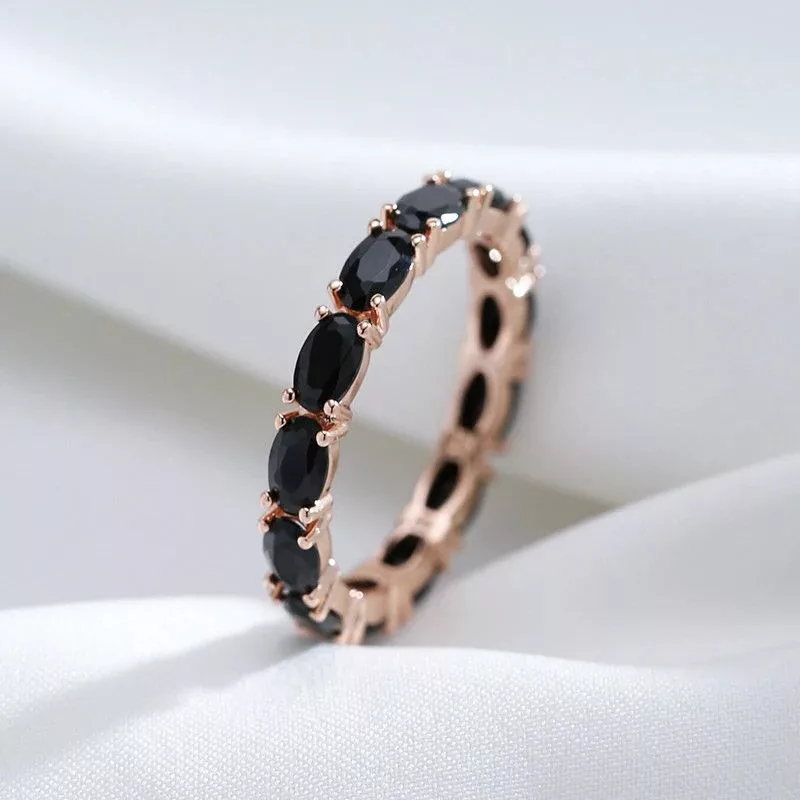Jewelry Watches Jewelry Black Crystal Stone Ring