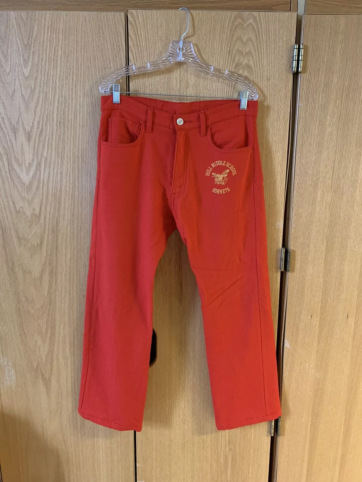 Junya Watanabe Casual Pants Junya Watanabe × Levi's Junya Watanabe X Levi’s Hornets Red Wool Pants