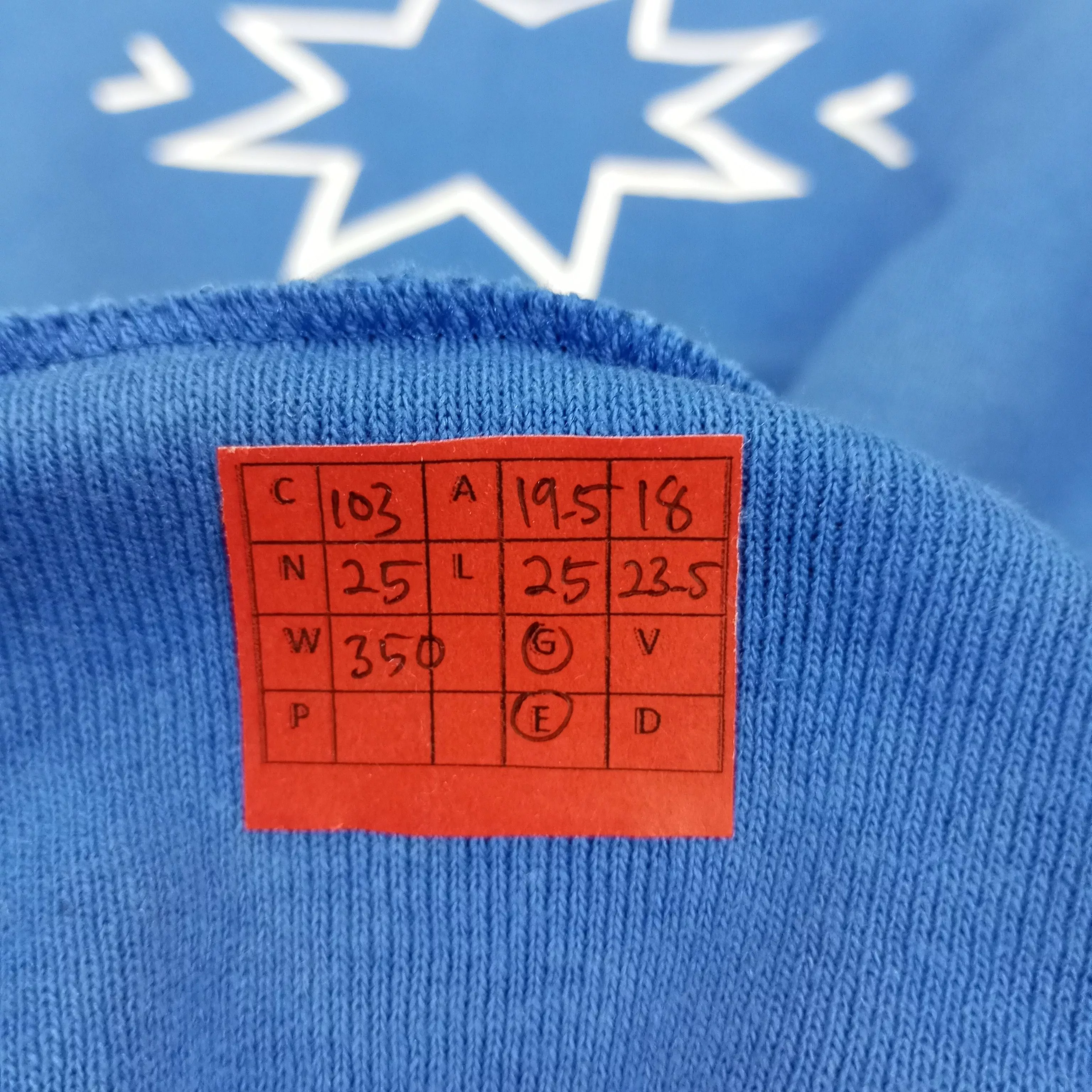 Vintage Sweatshirts Hoodies Mezotne Center Design Style Vintage Sweatshirt Blue Streetwear