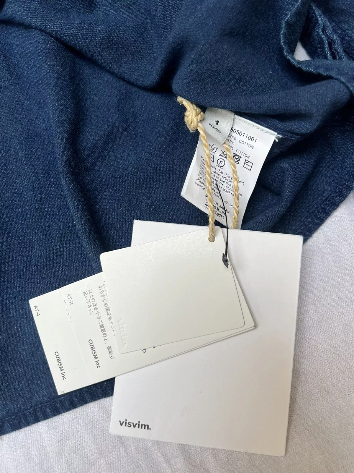 Visvim Cloaks Capes Visvim Denim printed kimono Blue