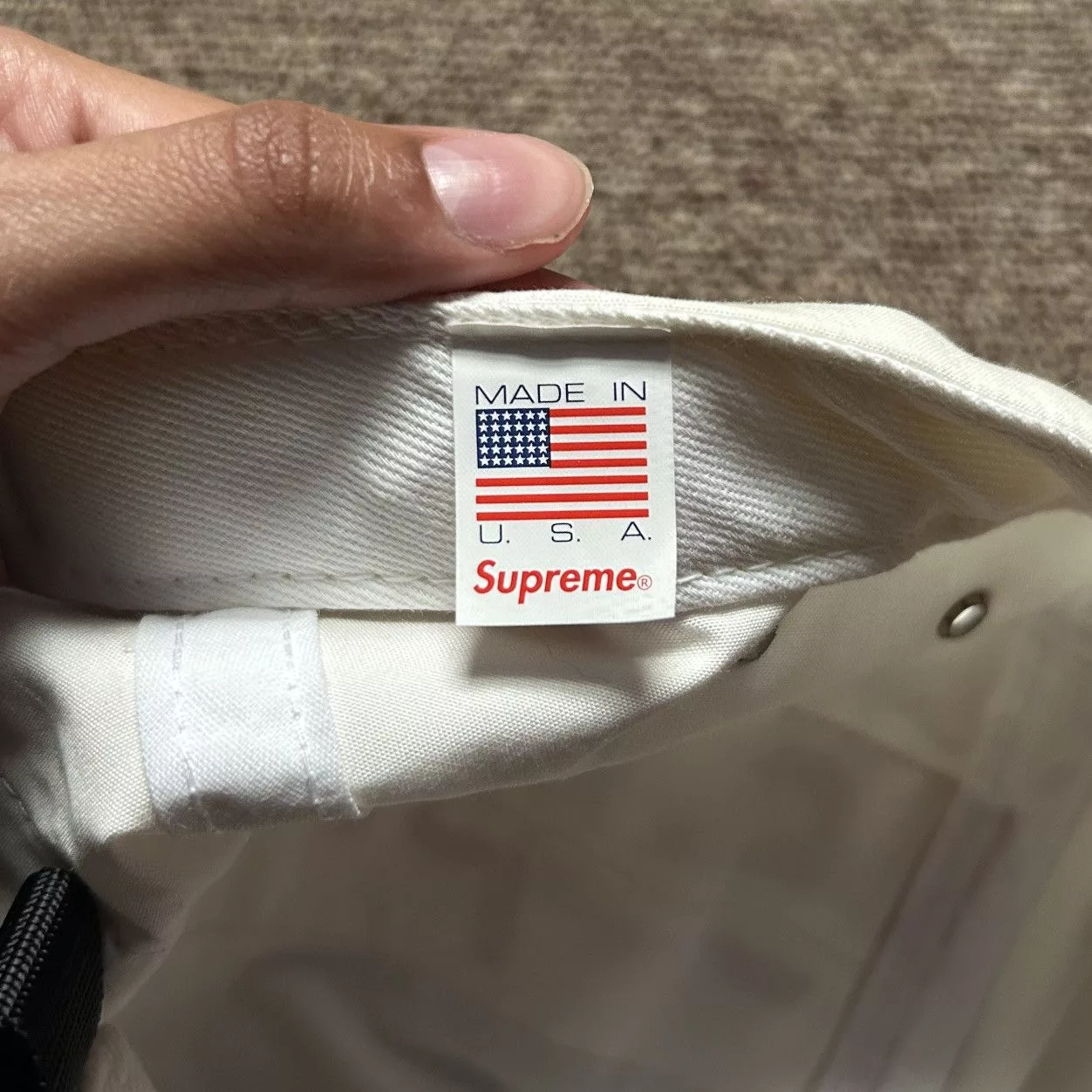Supreme Hats supreme 5 panel hat White