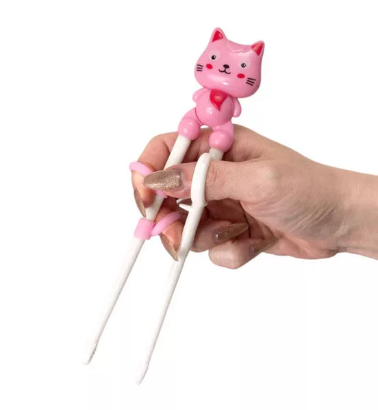 Pink Cat Training Chopsticks