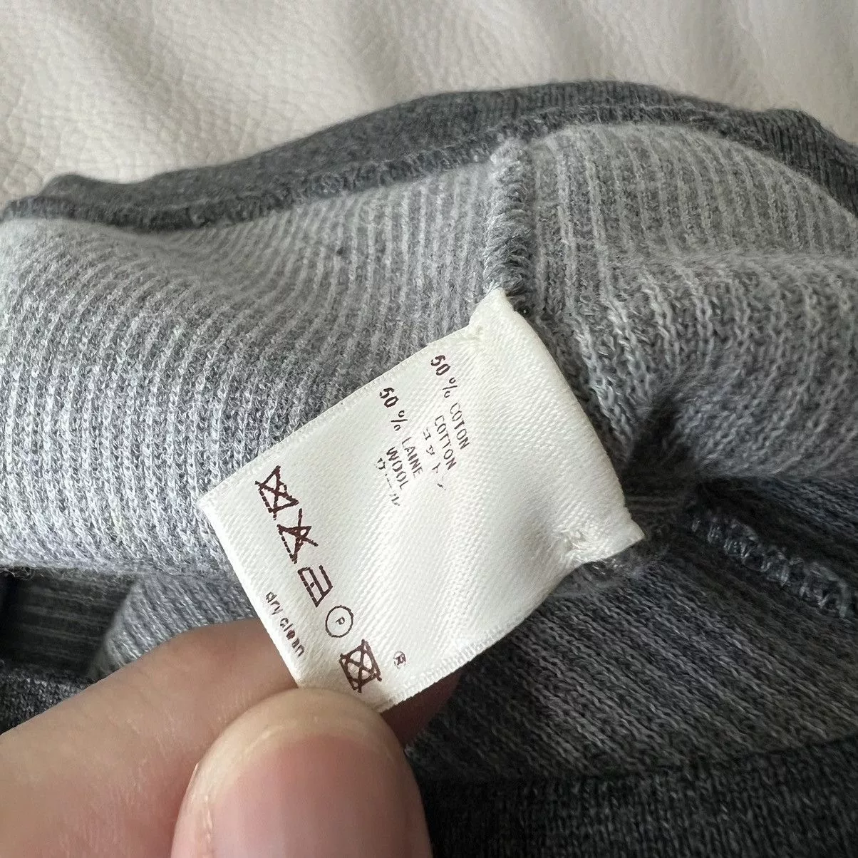 Louis Vuitton Sweatpants Louis Vuitton Grey Cotton Wool Mixed Sweatpants Gray