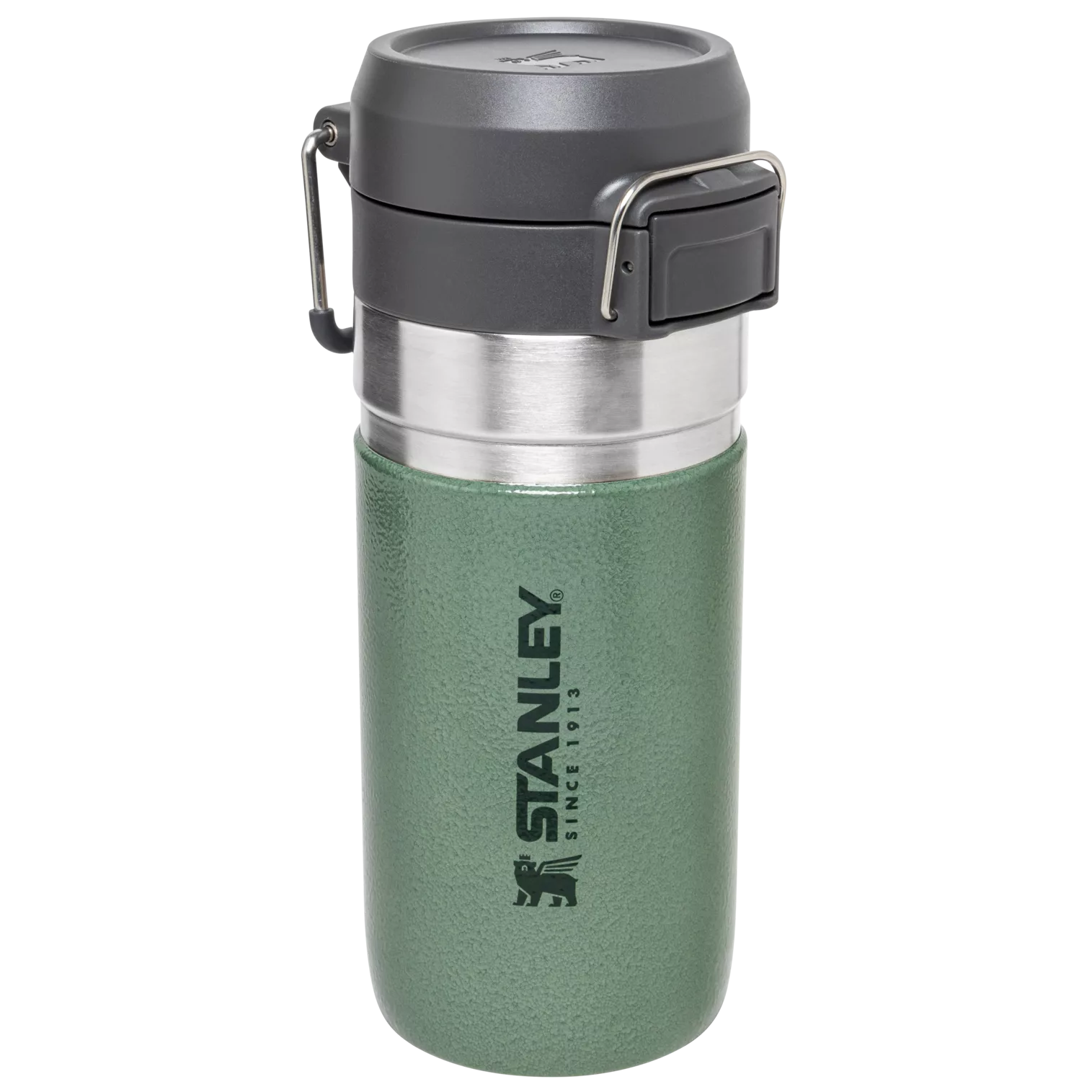 Stanley 16 OZ Quick Flip Go Water Bottle In Hammertone Green