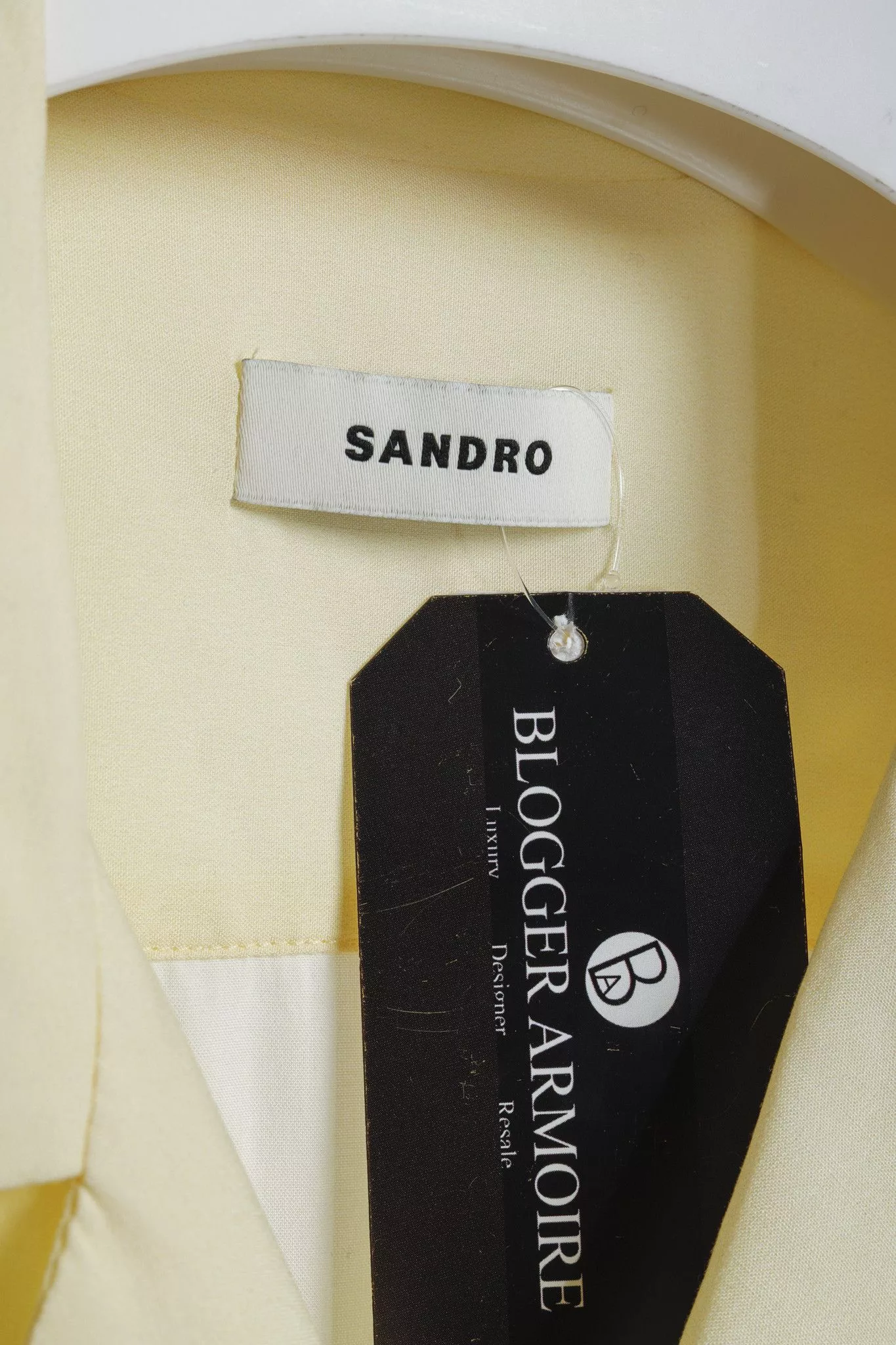 Sandro Button Ups Sandro 2022 Yellow Cactus Graphic Printed Shirt