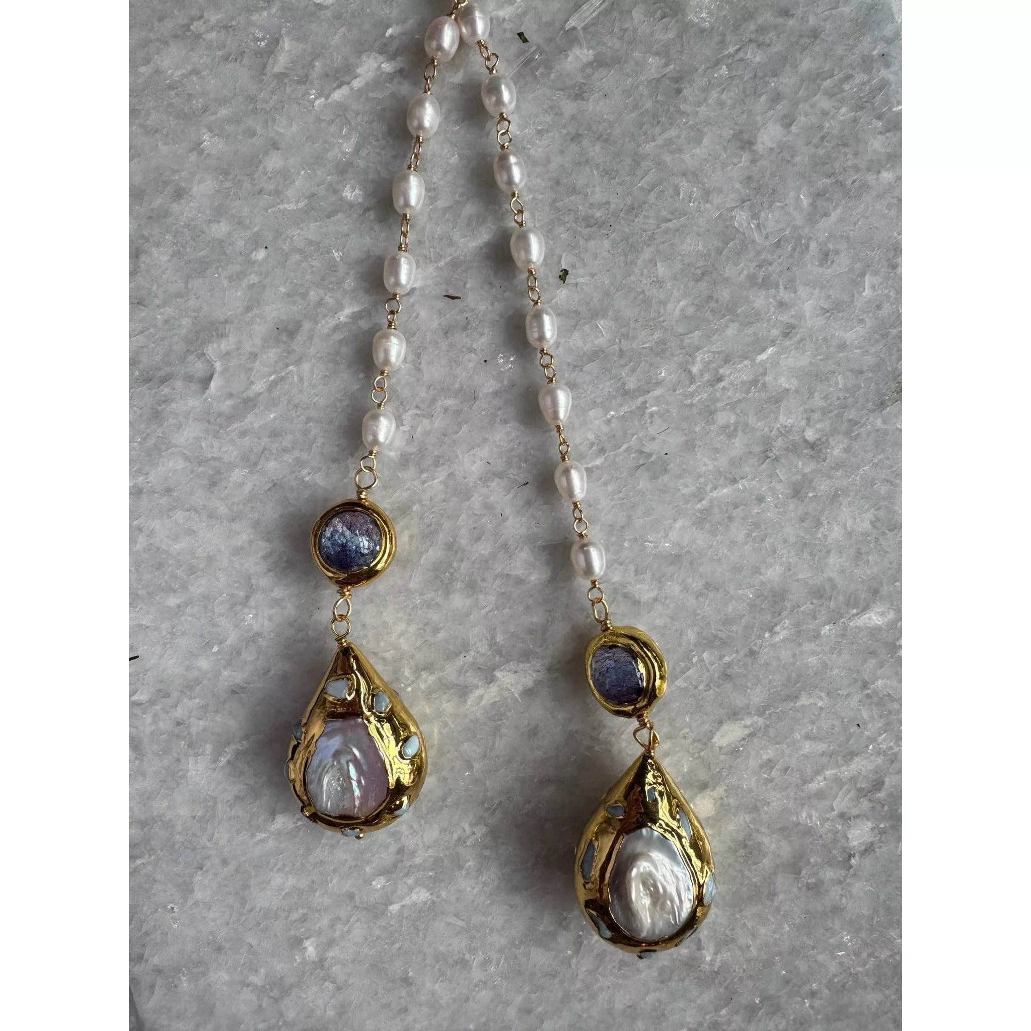 Long Beaded Necklace - Curated Home Decor