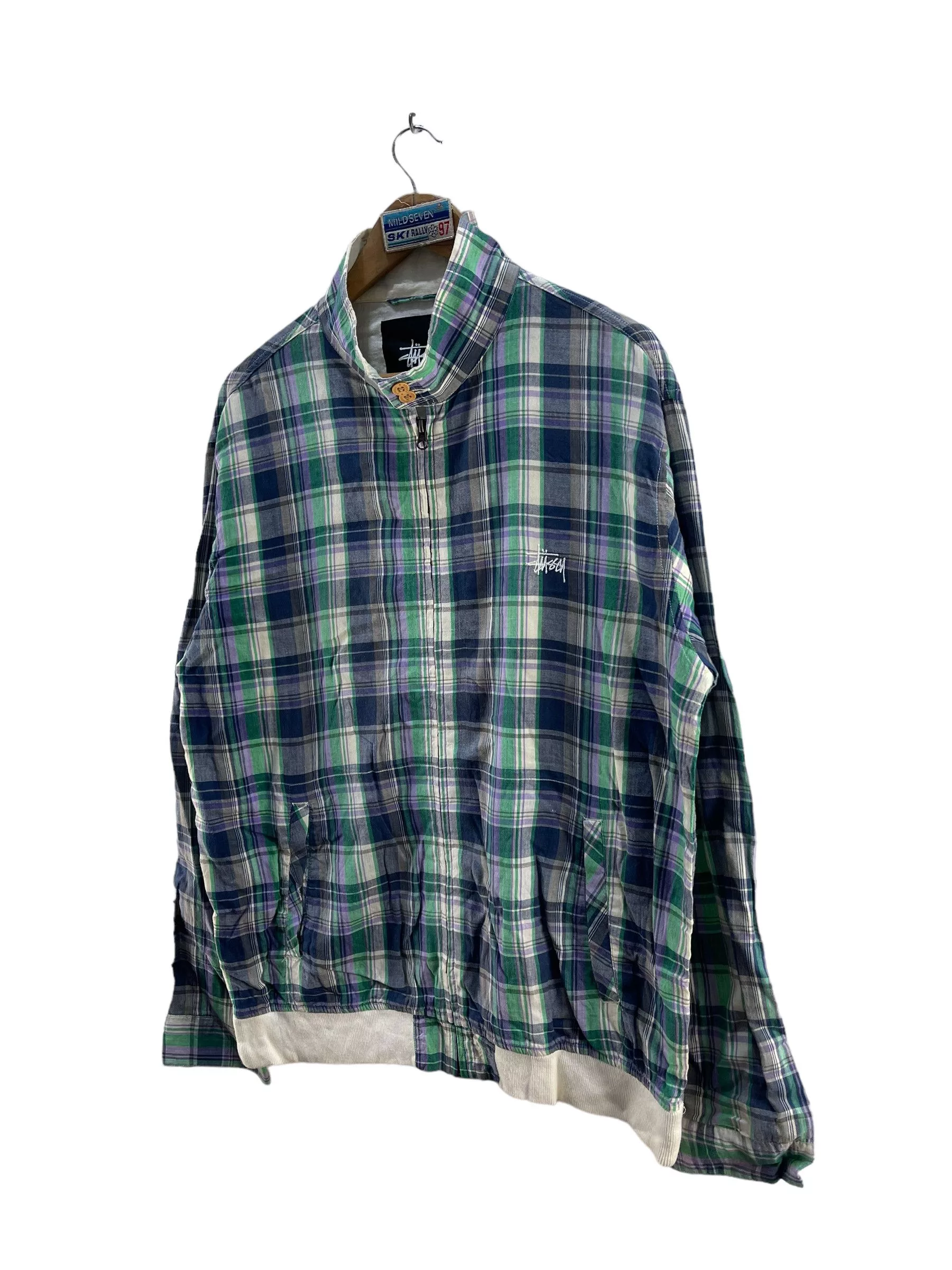 Stussy Jackets Stussy Plaid Cotton Jacket Multi