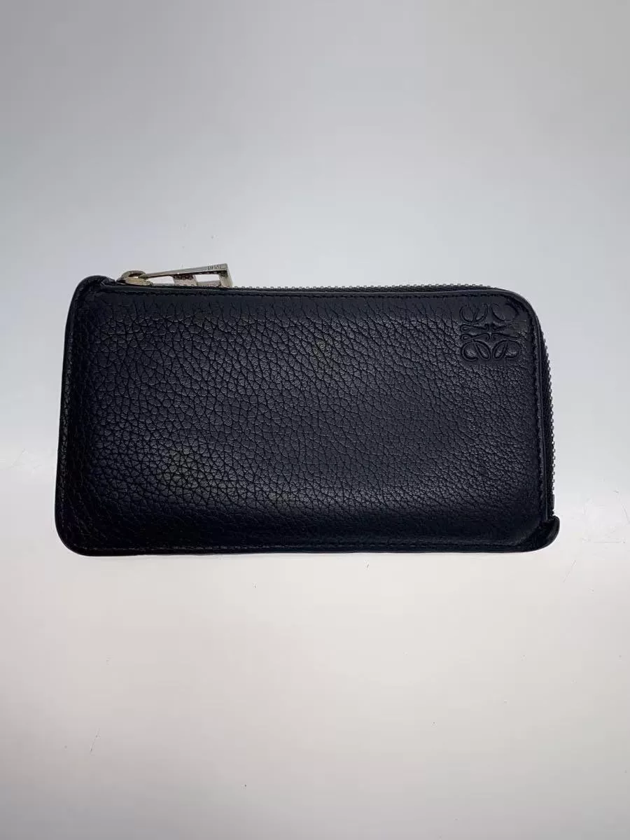Loewe Wallets Loewe Monogram Logo Leather Coin Case Black
