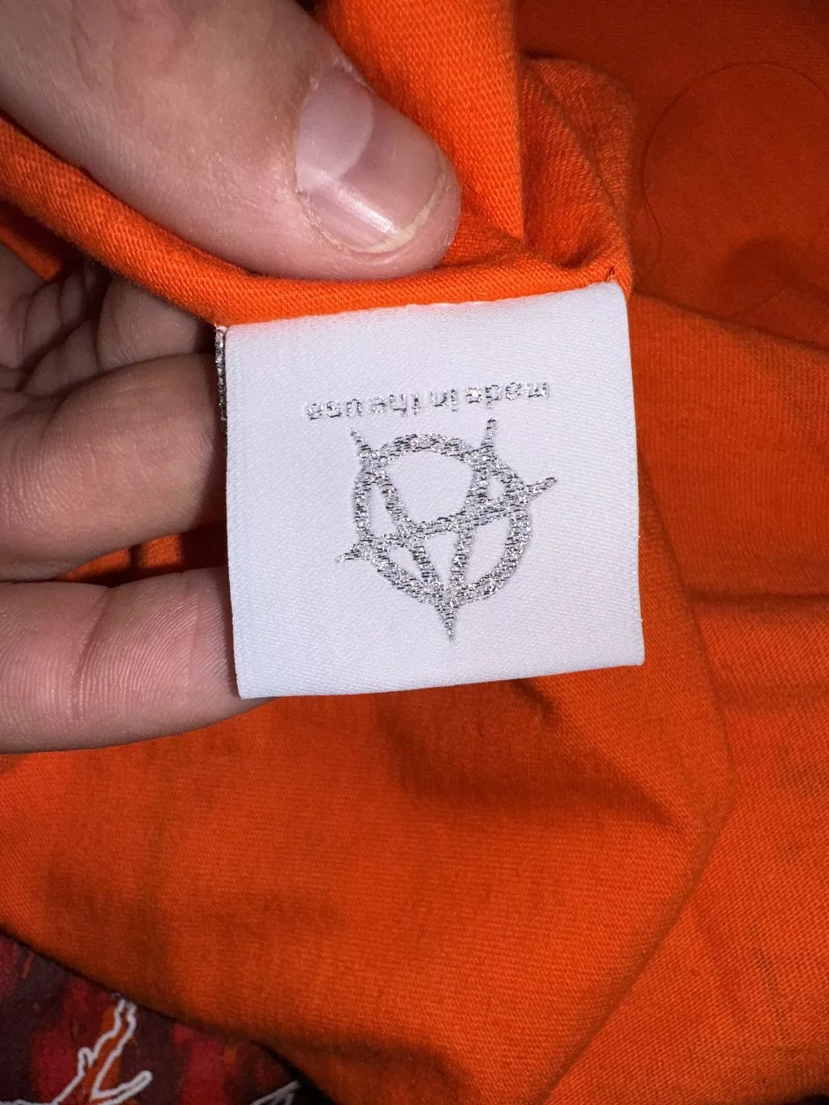Revenge Long Sleeve T Shirts Revenge trippie redd sweatshirt Orange