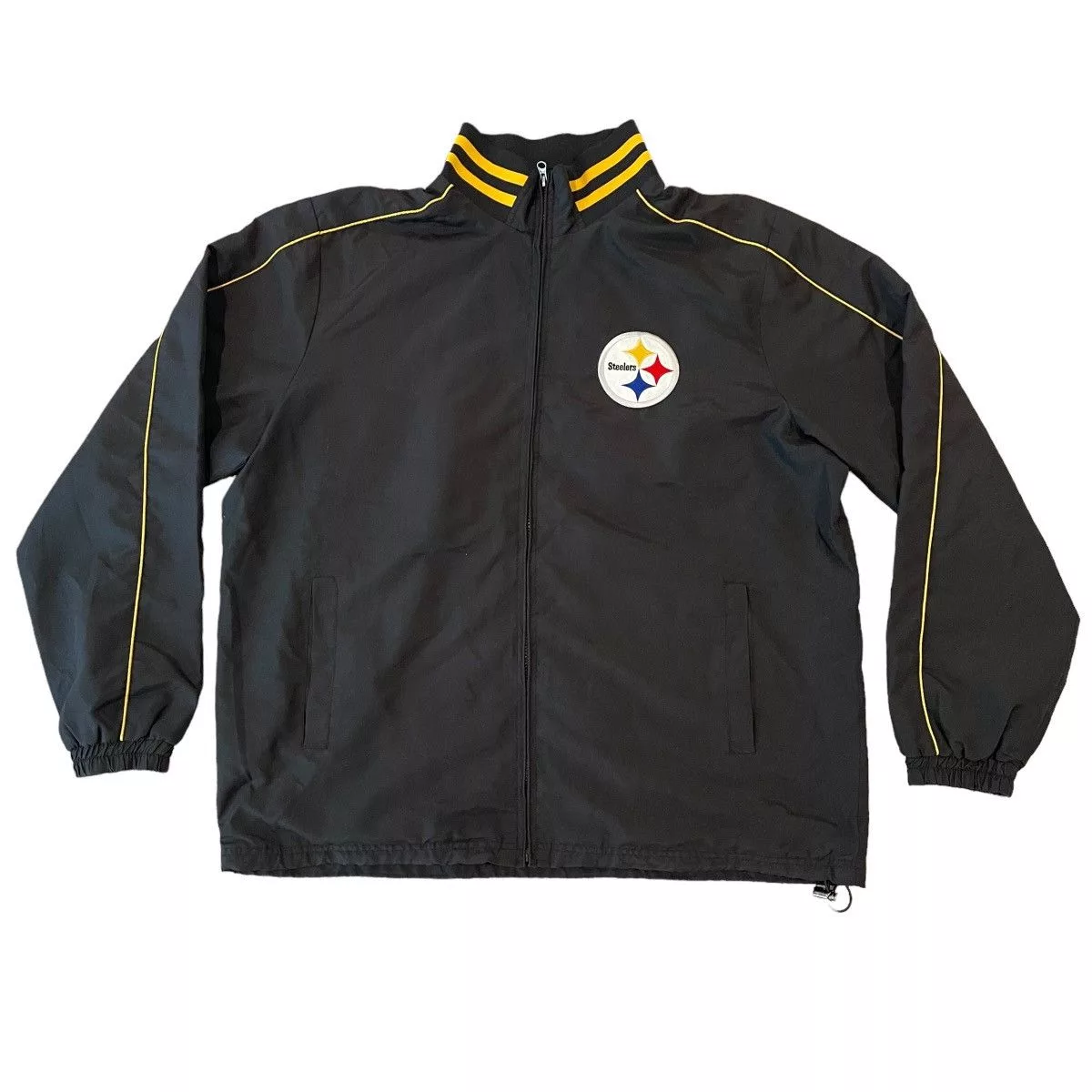 NFL Light Jackets Official NFL Pittsburgh Steelers adjustable light jacket XL Black Sportswear