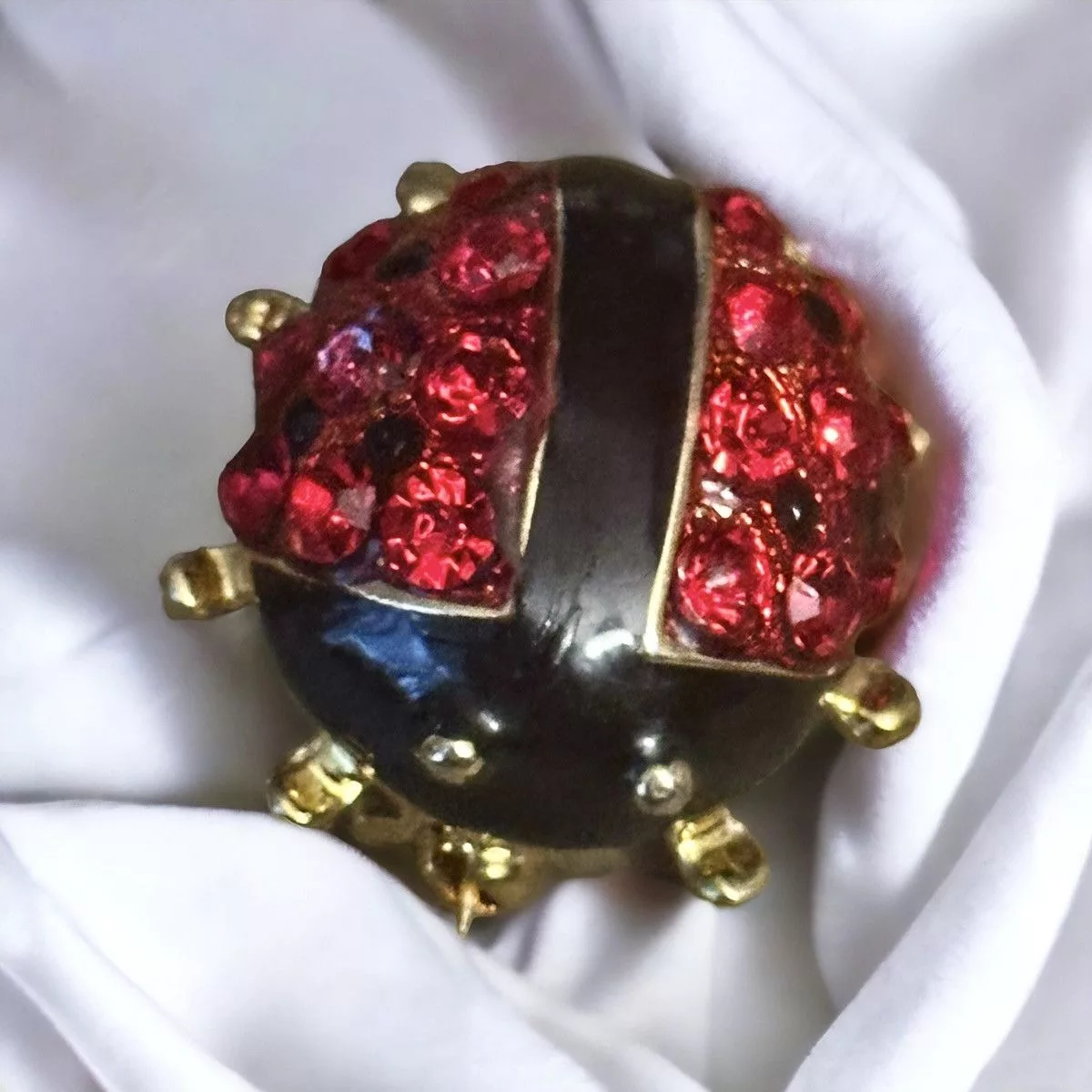 Other Brooches Other Rhinestone ladybug brooch Red