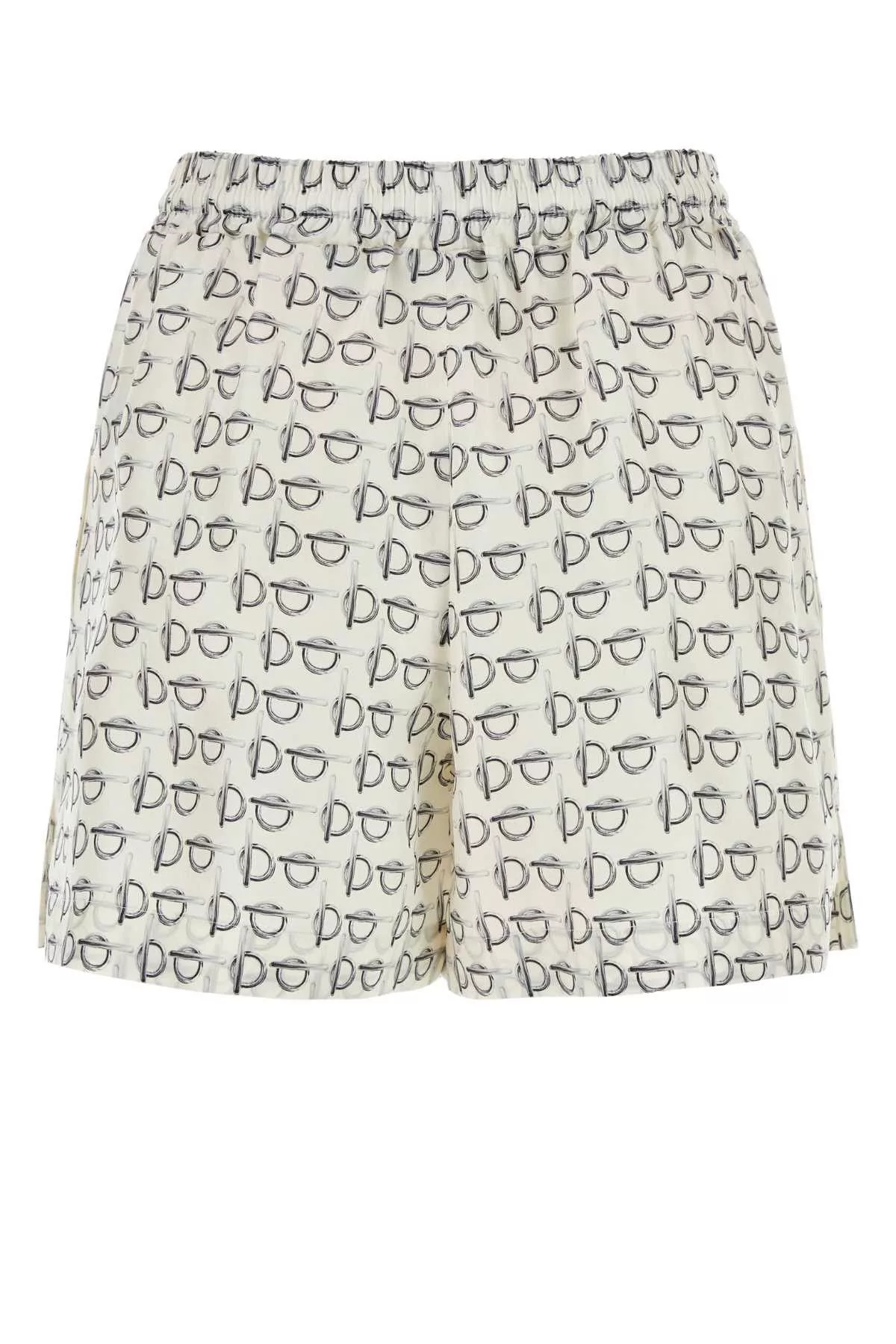 Burberry Shorts Burberry Printed Silk Shorts Multi