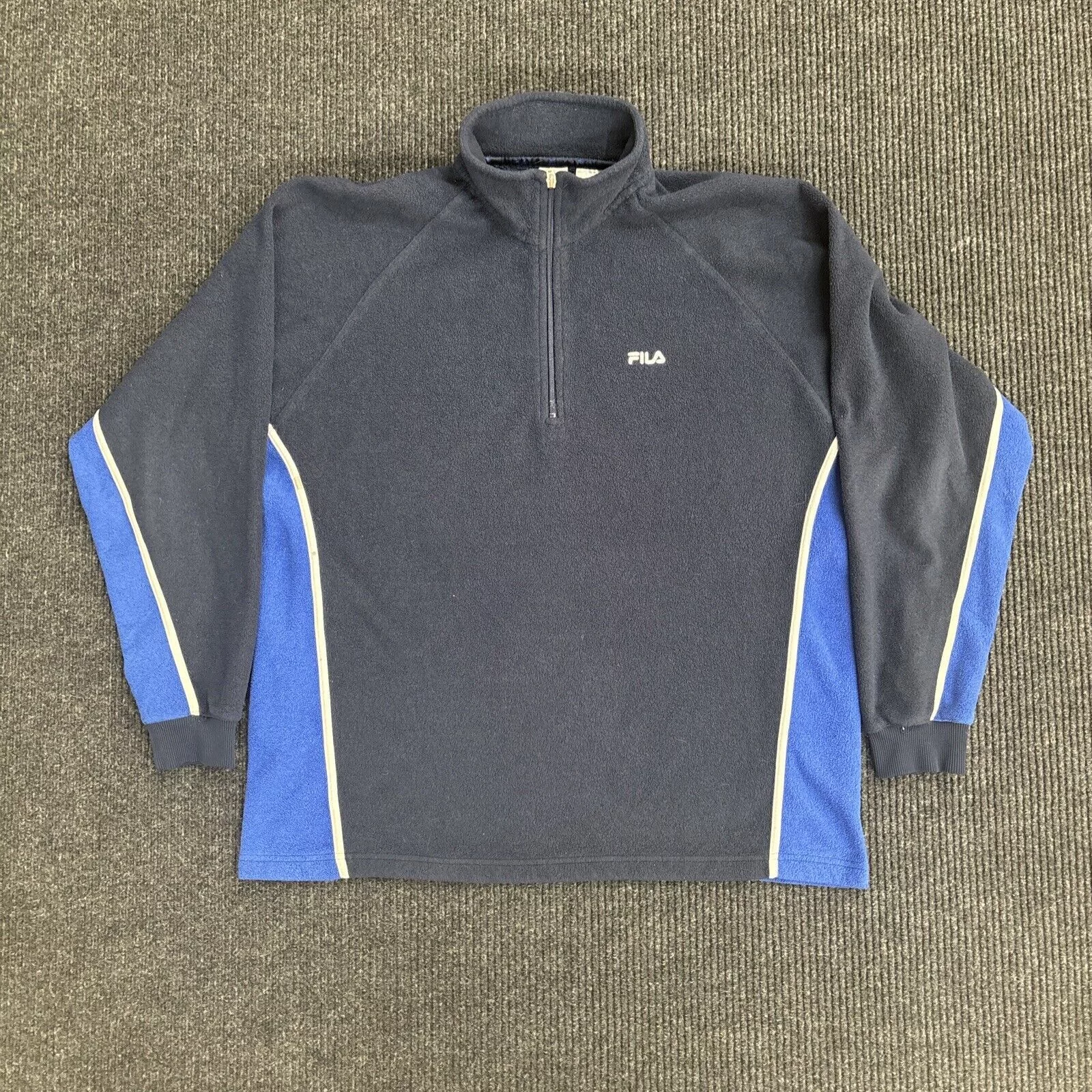 Fila Light Jackets Vintage Fila Fleece Jacket Adult Size Large Blue Quarter Zip
