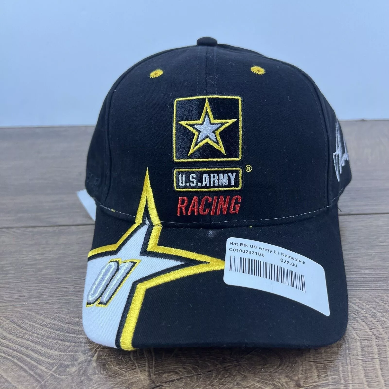 Other Hats Other US Army Racing 01 Hat Black Cap Hat Adjustable Hat Black NAS